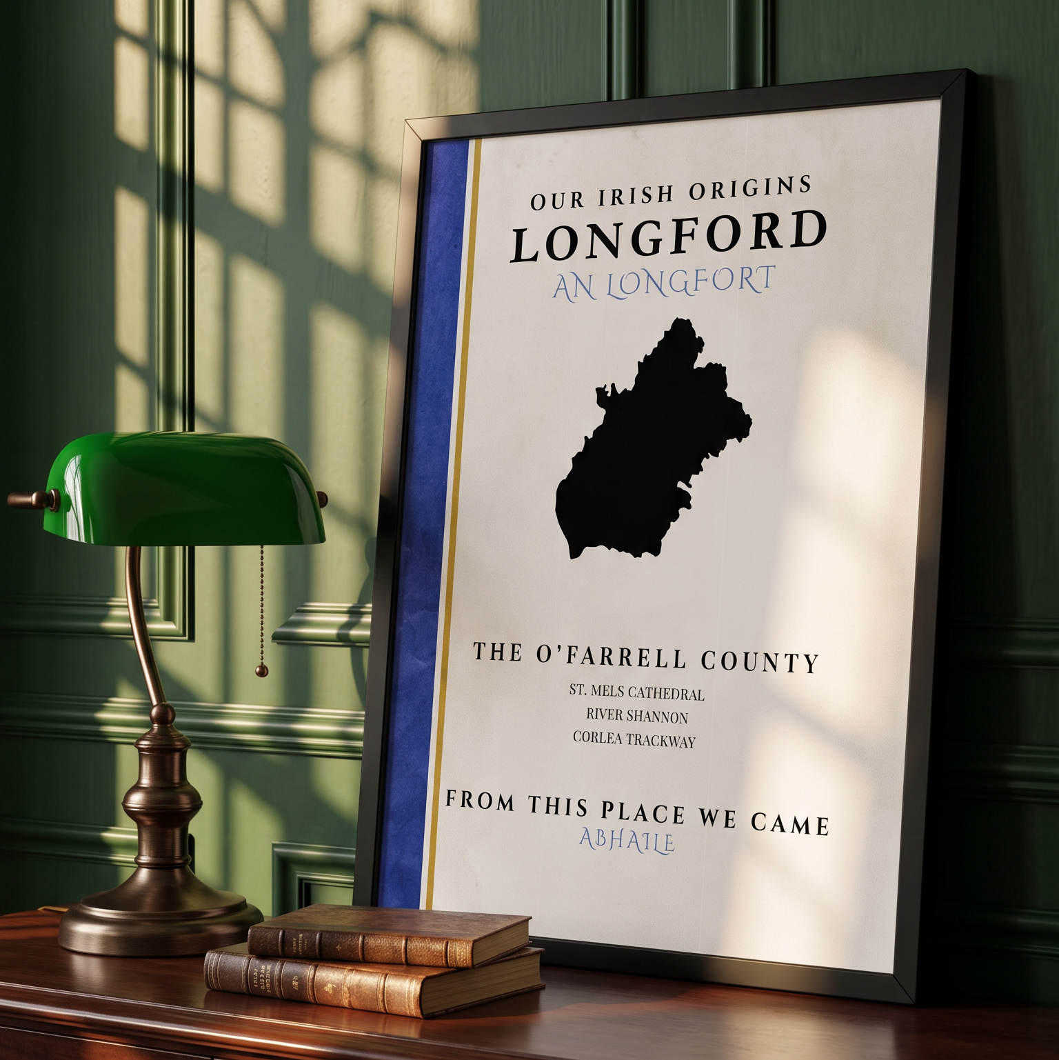 Longford Origins County Colors Print (The O'Farrell County)