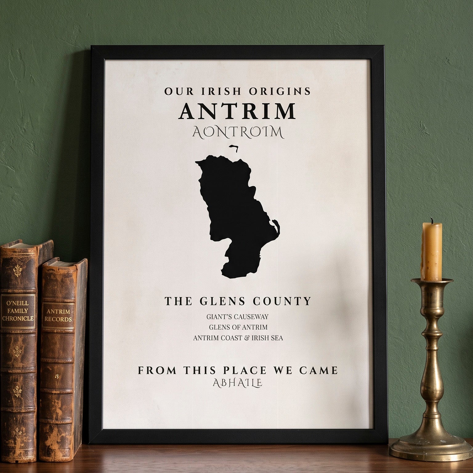 Antrim Original Print – The Glens County | Framed or Unframed Irish Wall Art