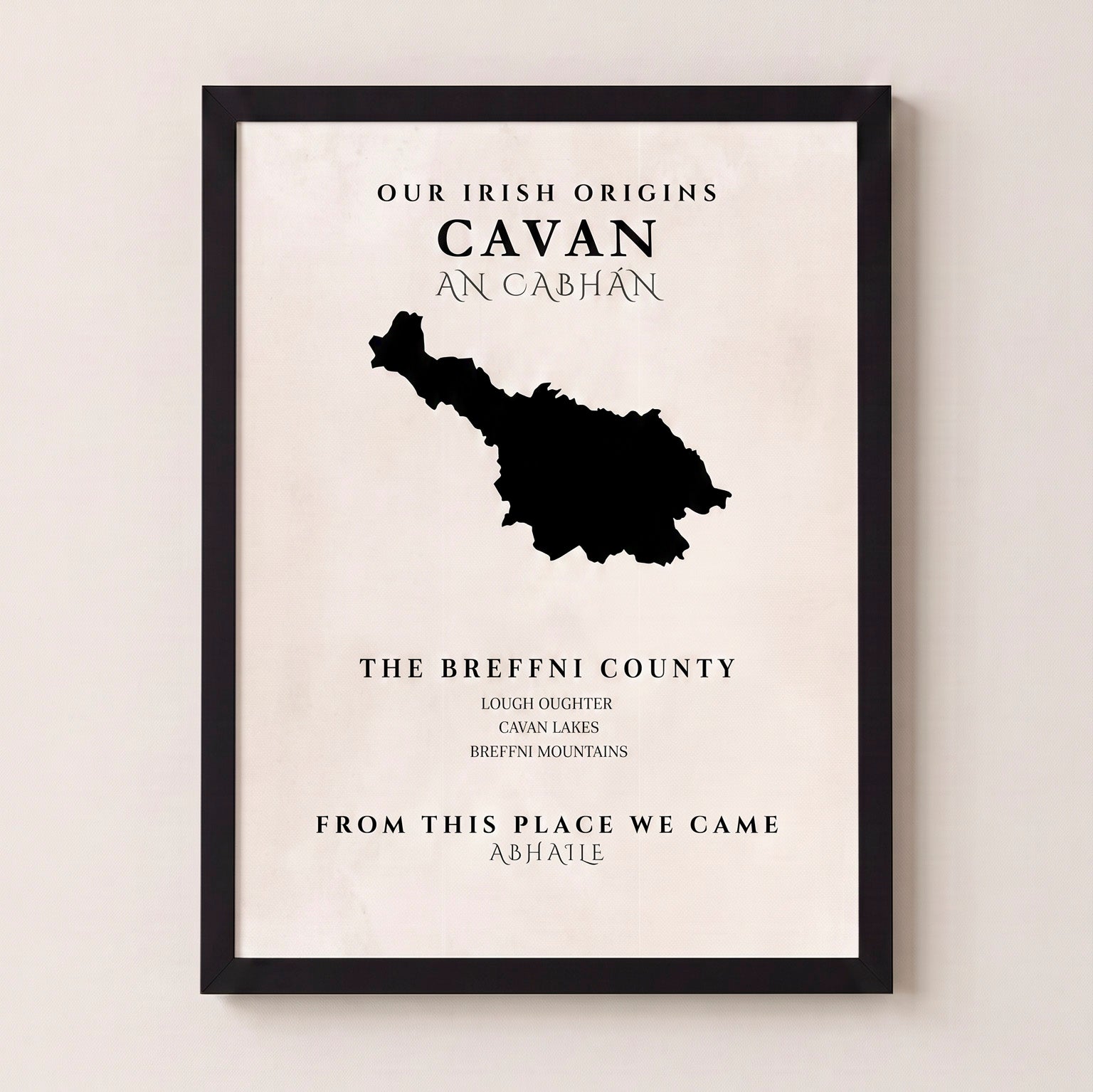 Cavan Original Print – The Breffni County | Framed or Unframed Irish Wall Art