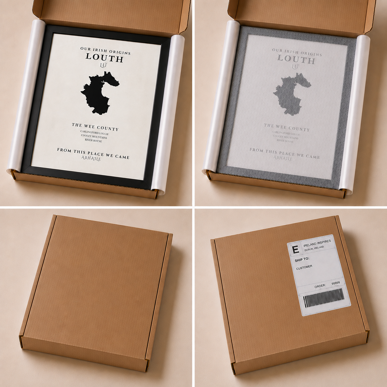 Louth Original Print – The Wee County | Framed or Unframed Irish Wall Art