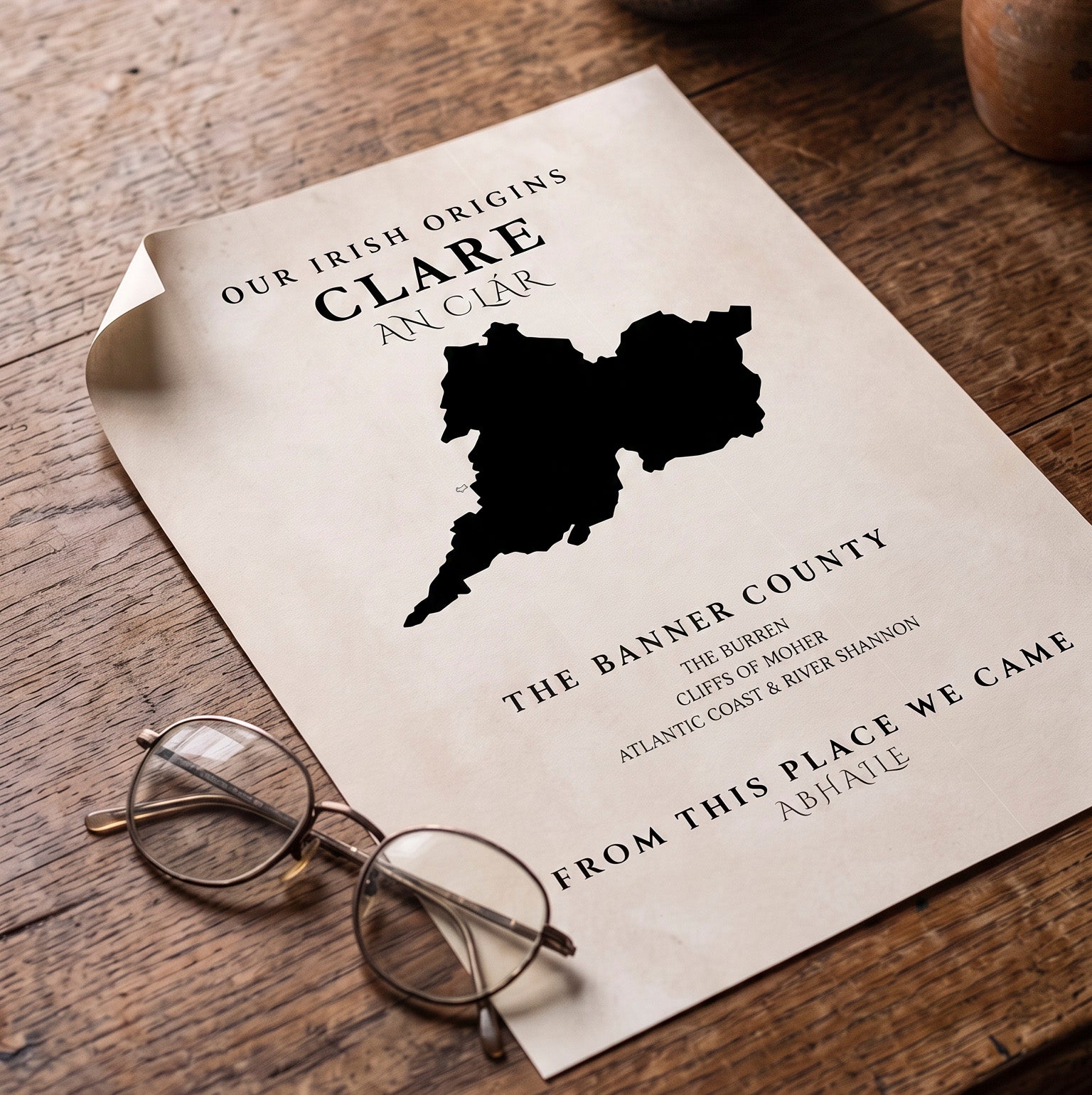 Clare Original Print – The Banner County | Framed or Unframed Irish Wall Art