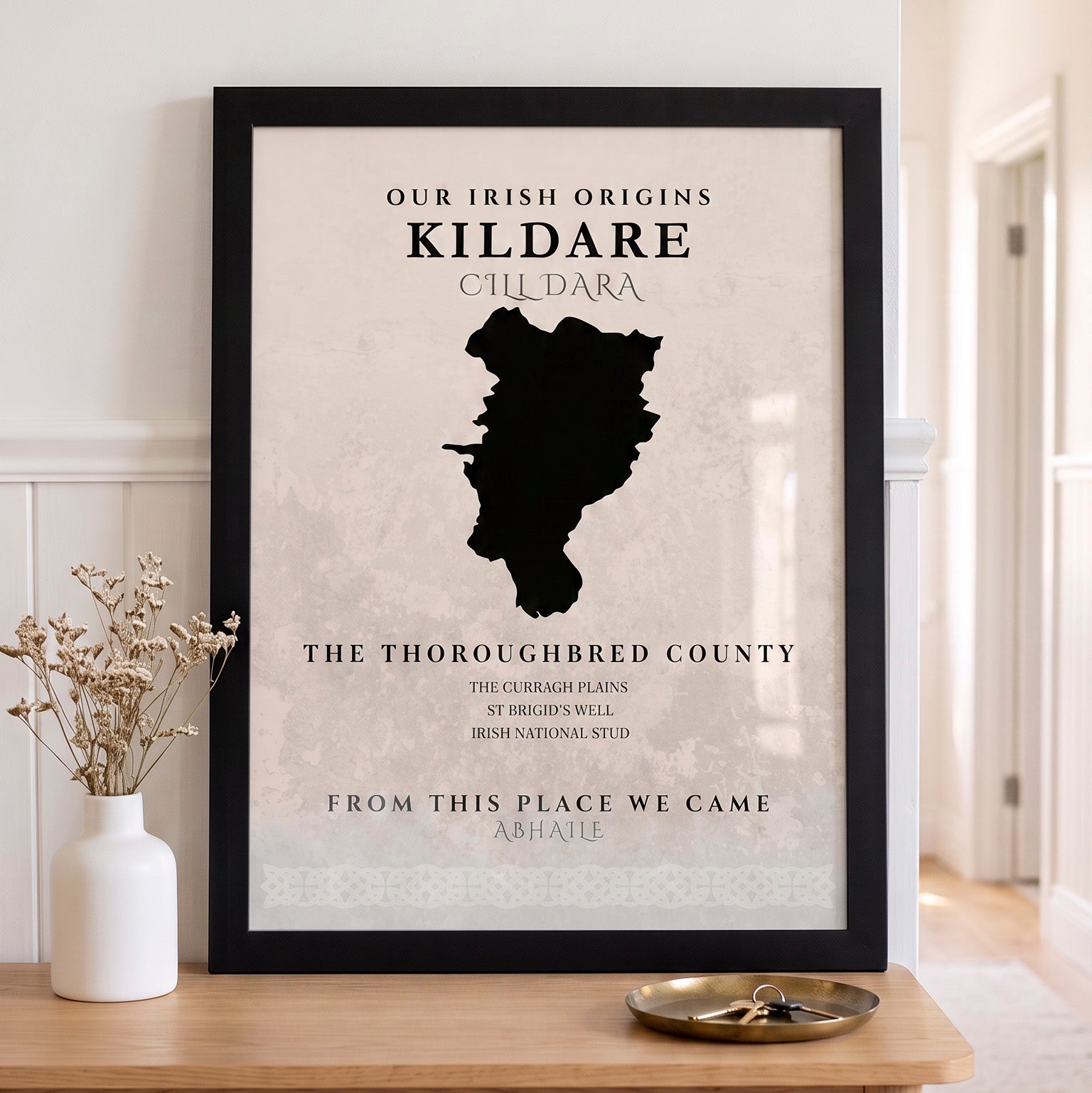 Kildare Celtic Motif Print (The Thoroughbred County)