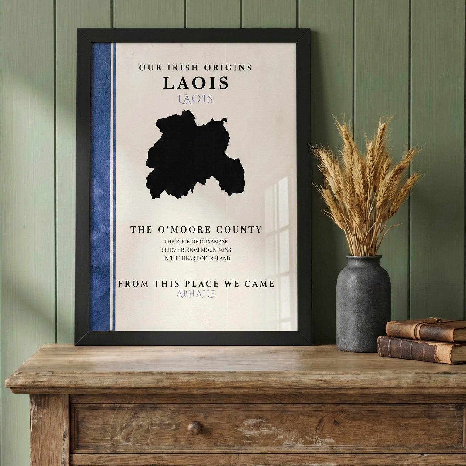 Laois County Colors Print  (The O'Moore County)