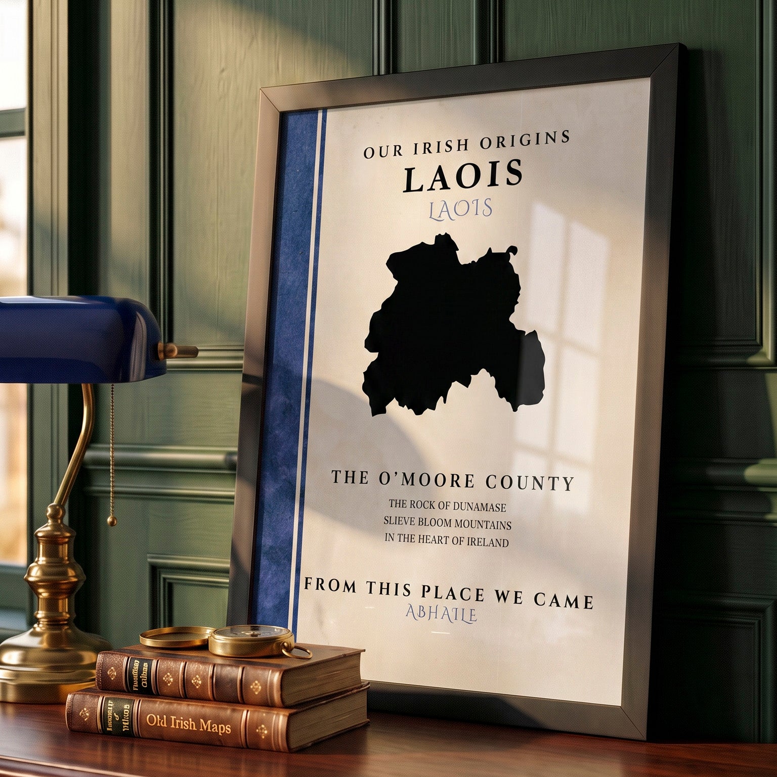 Laois County Colors Print  (The O'Moore County)