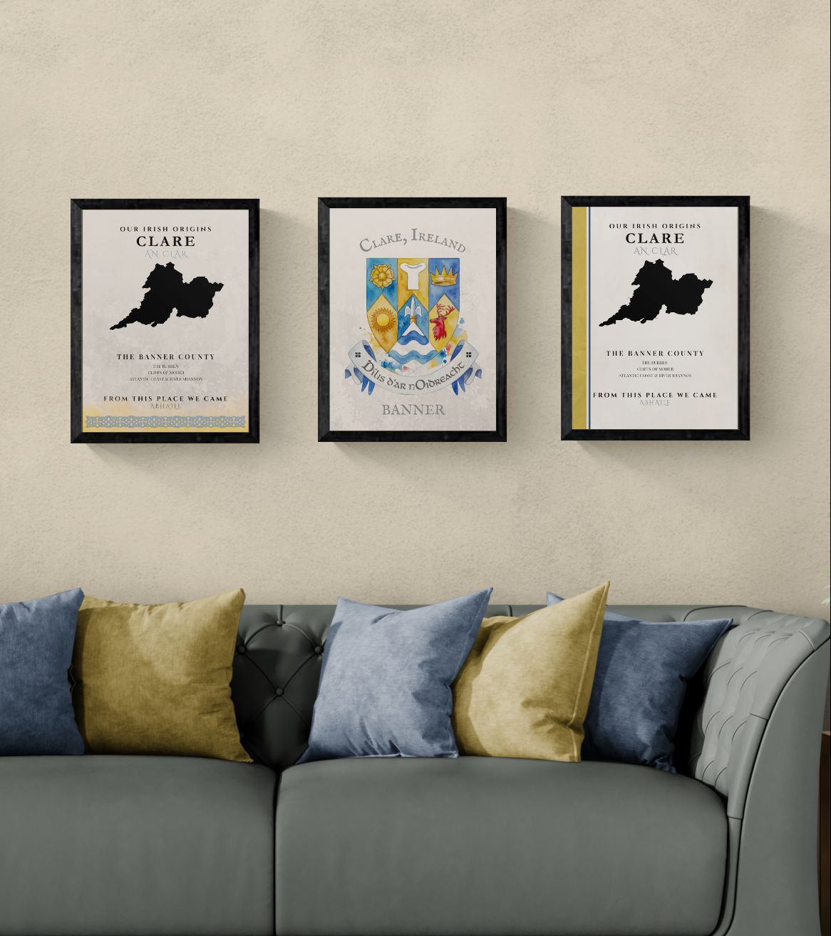 Clare Ireland Crest Print