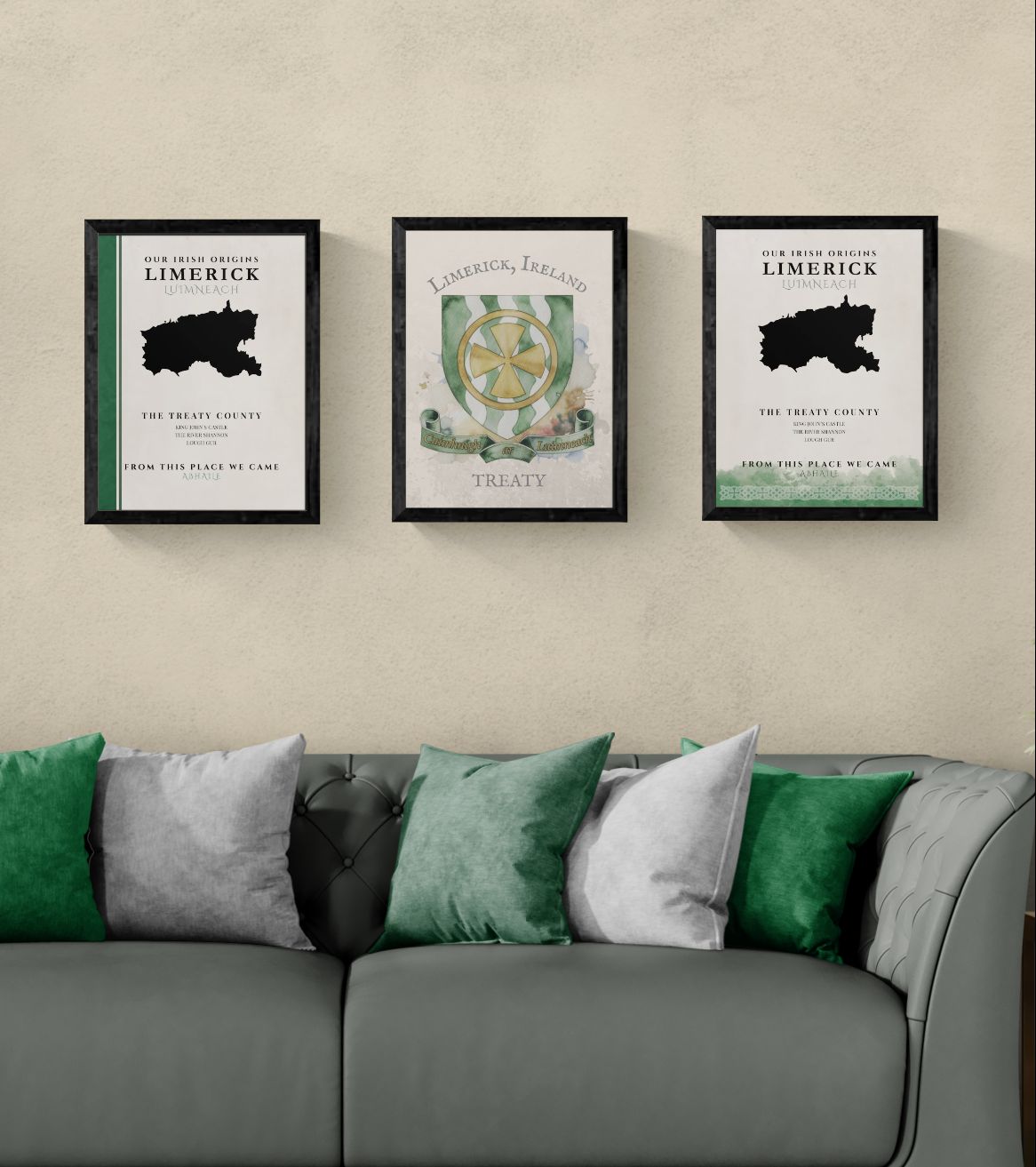 Limerick Ireland Crest Print