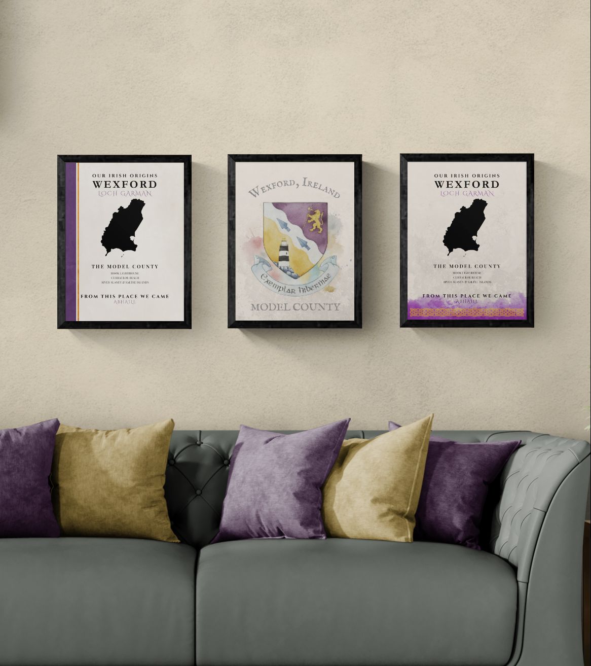 Wexford Celtic Motif Print (The Model County)