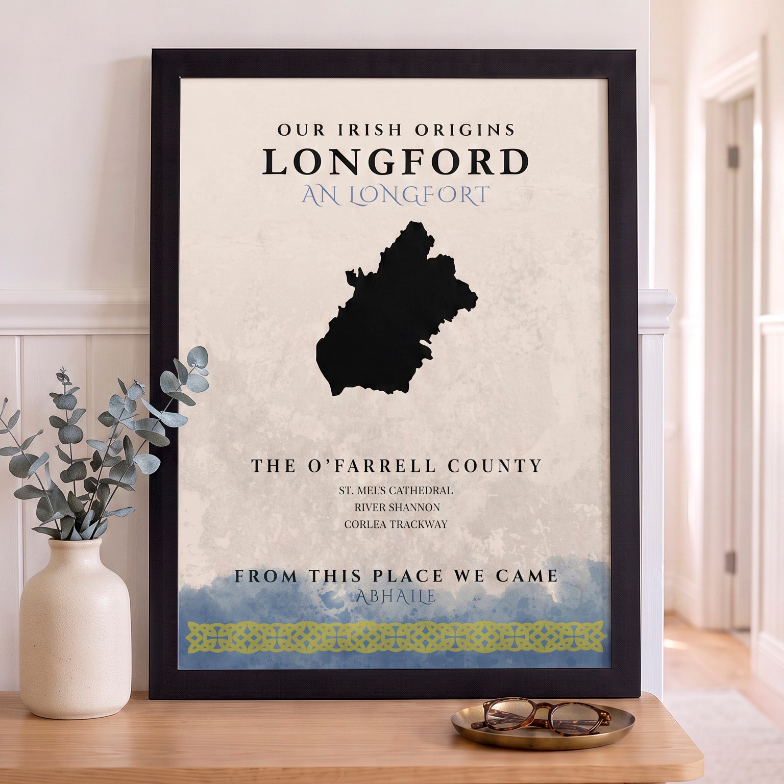 Longford Celtic Motif Print (The O'Farrell County)