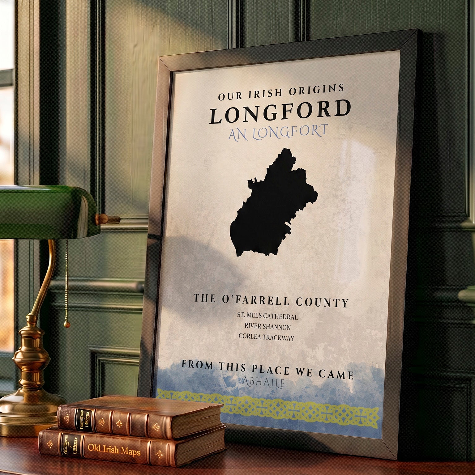 Longford Celtic Motif Print (The O'Farrell County)