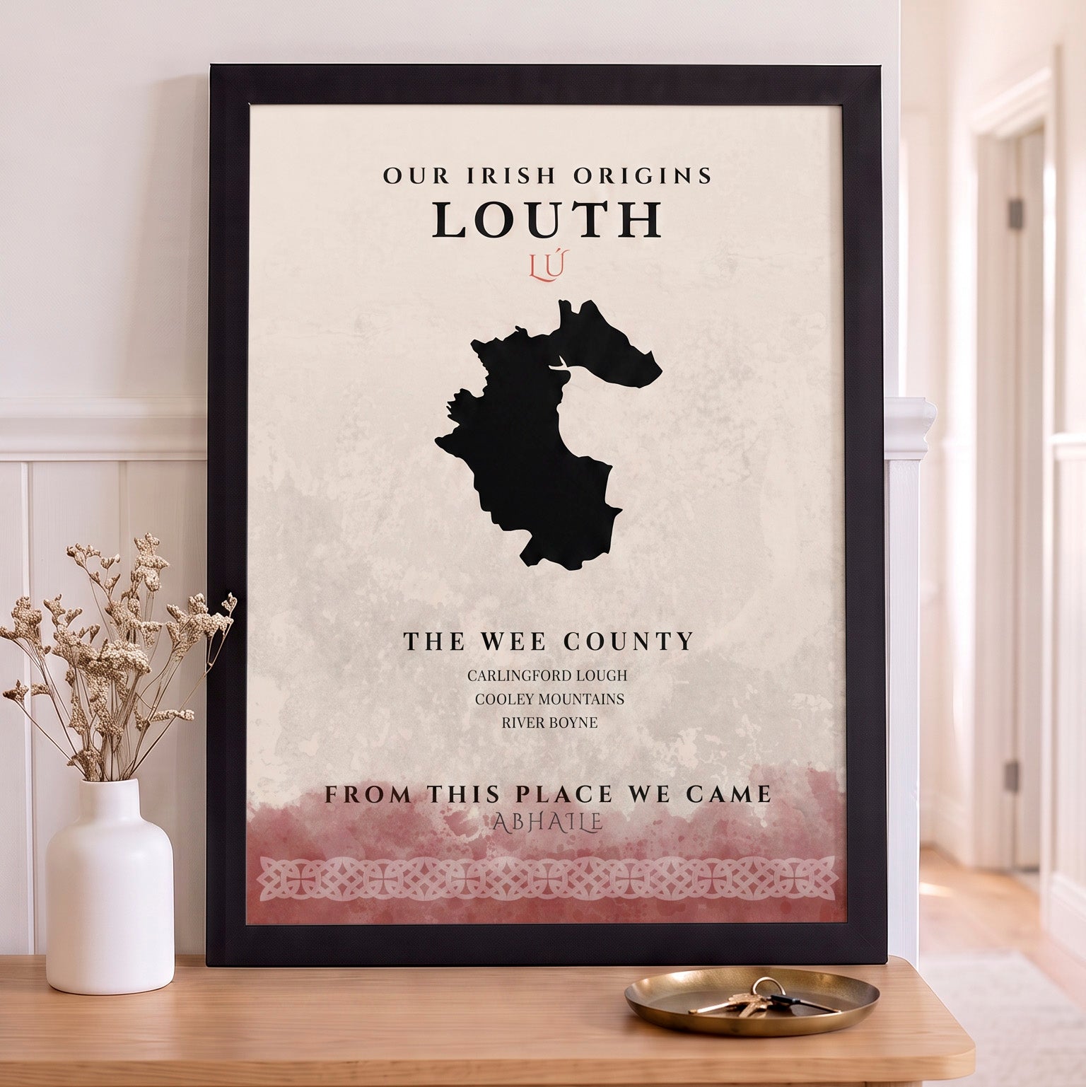 Louth Celtic Motif Print (The Wee County)