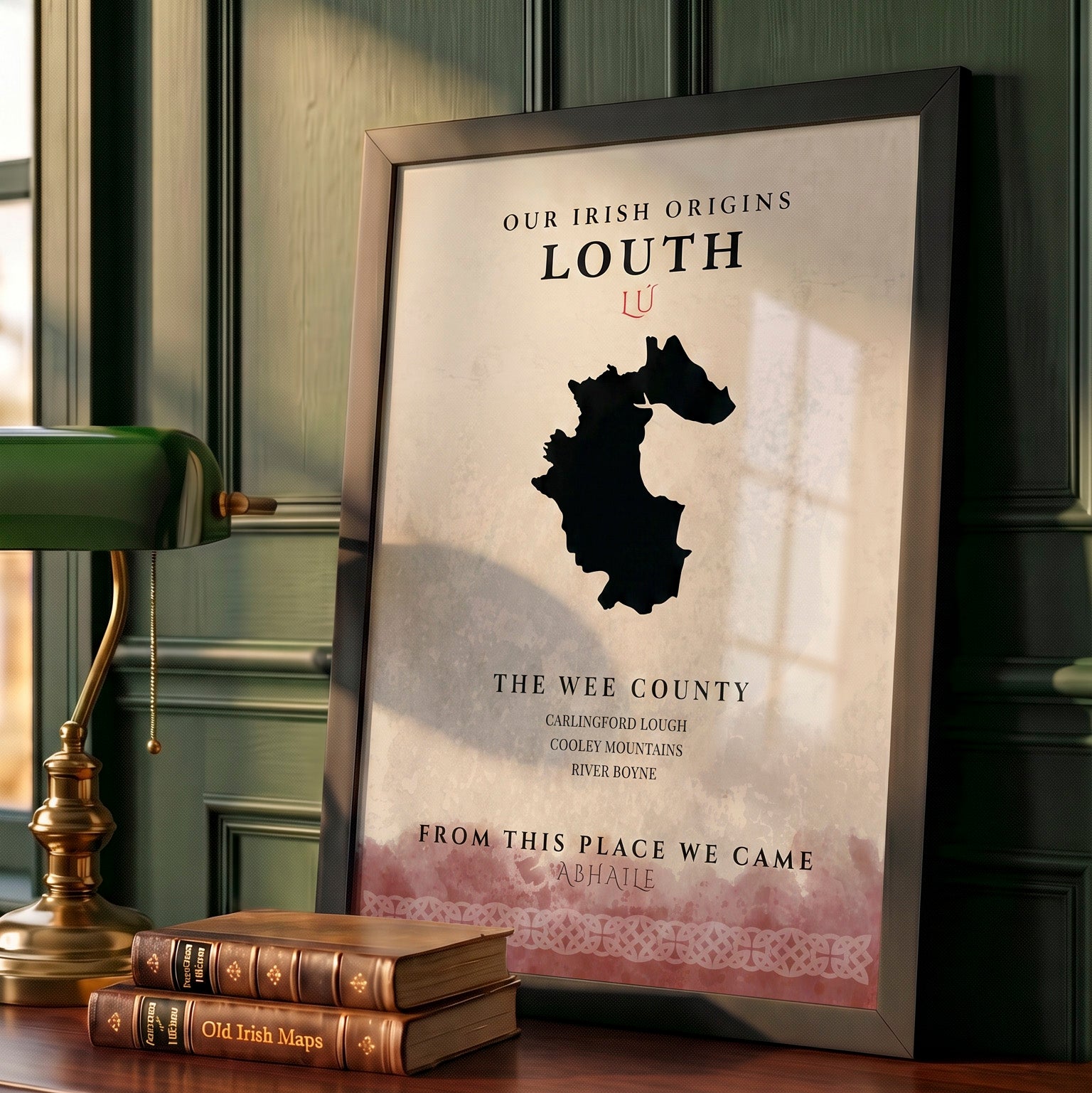 Louth Celtic Motif Print (The Wee County)