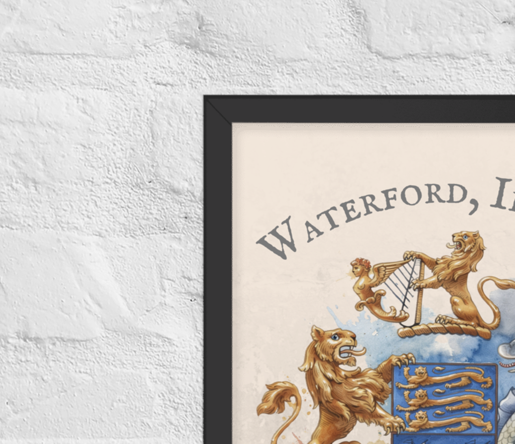 Waterford Ireland Crest Print