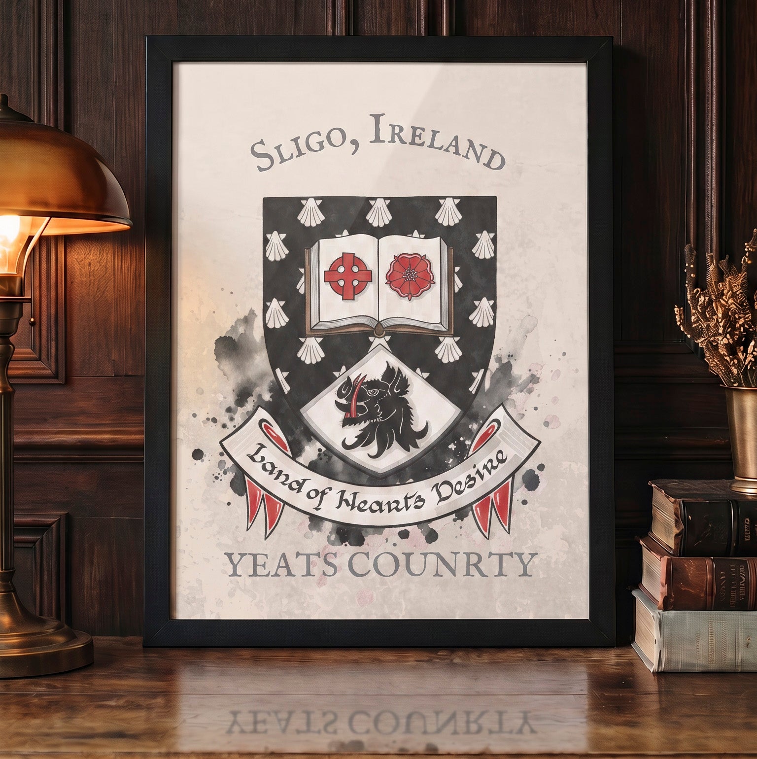 Sligo Ireland County Crest Print