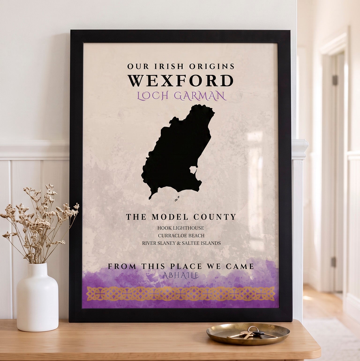 Wexford Celtic Motif Print (The Model County)