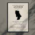 Antrim Ireland Print (The Glens County) – Irish County Wall Art Poster