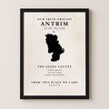 Antrim Original Print – The Glens County | Framed or Unframed Irish Wall Art