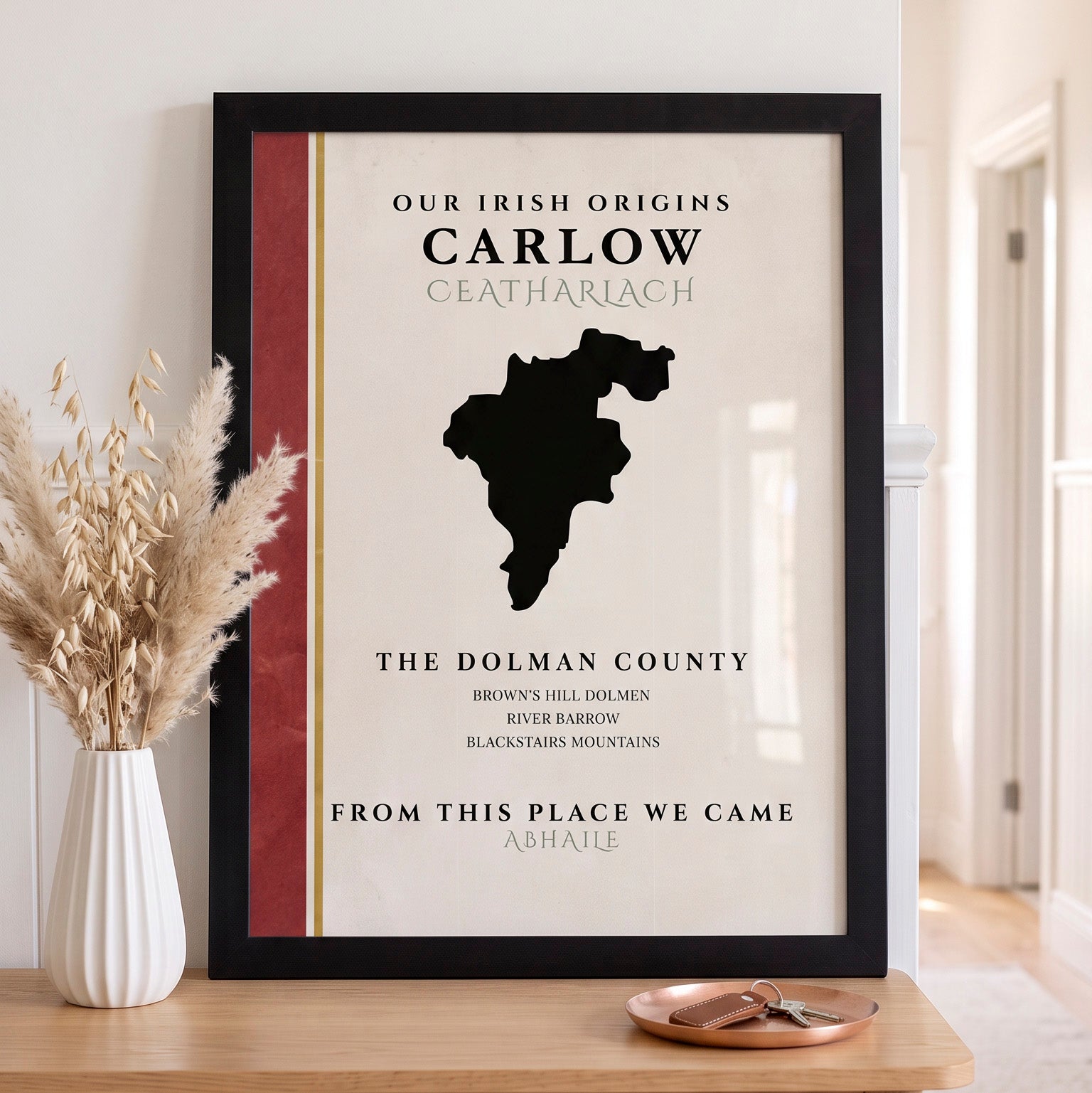 Carlow County Colors Print  (The Dolmen County)