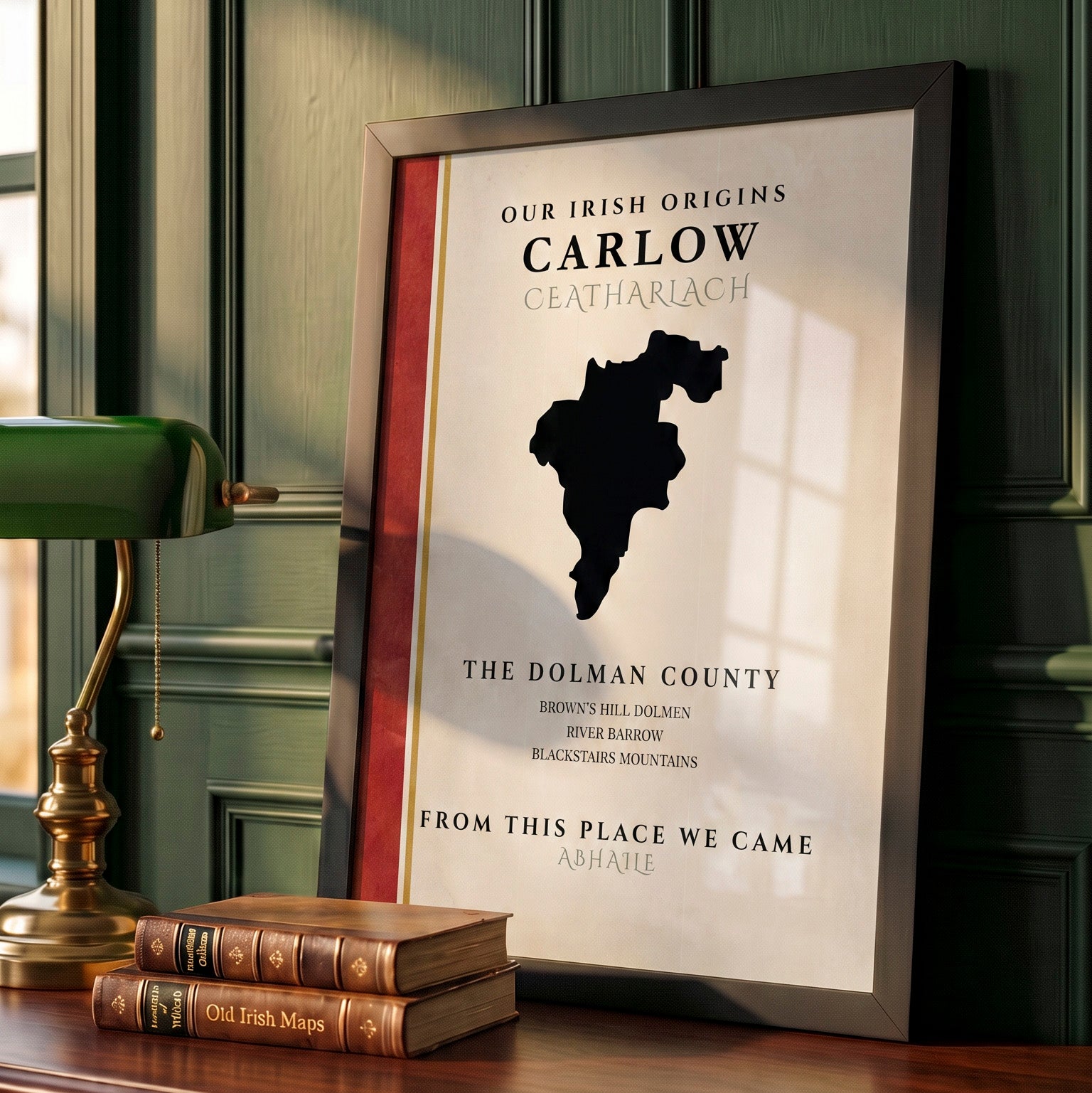 Carlow County Colors Print  (The Dolmen County)
