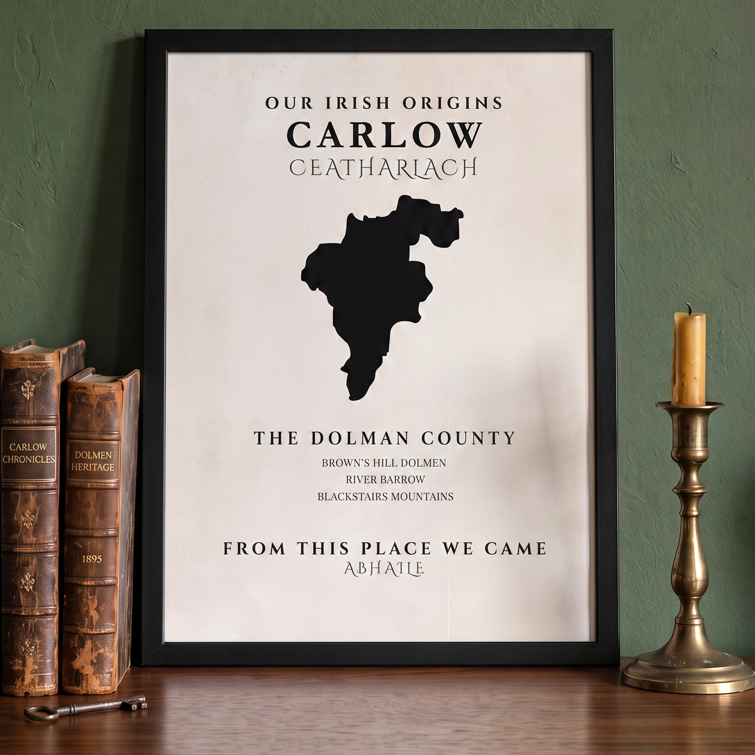 Carlow Original Print – The Dolmen County | Framed or Unframed Irish Wall Art