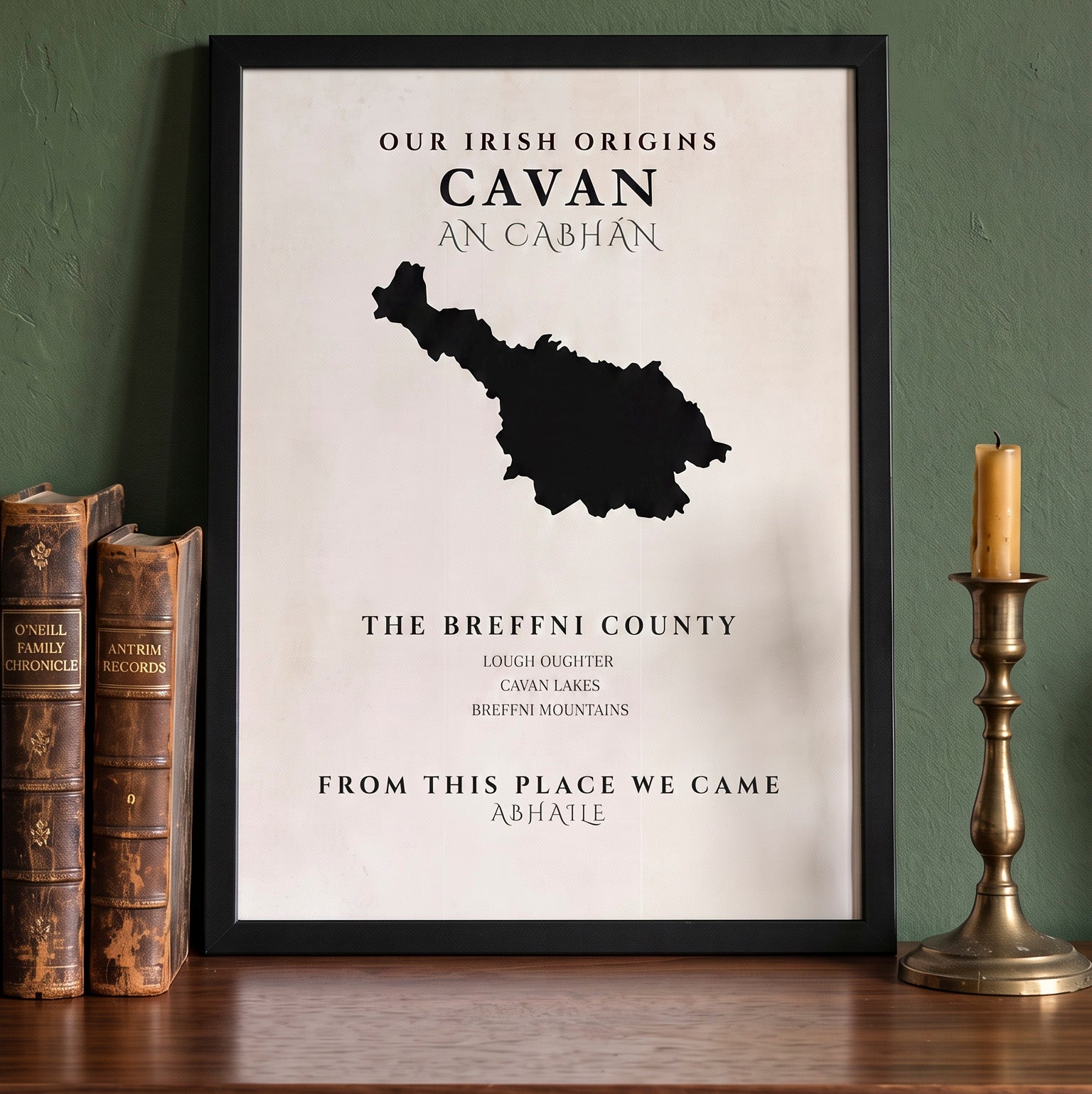 Cavan Original Print – The Breffni County | Framed or Unframed Irish Wall Art