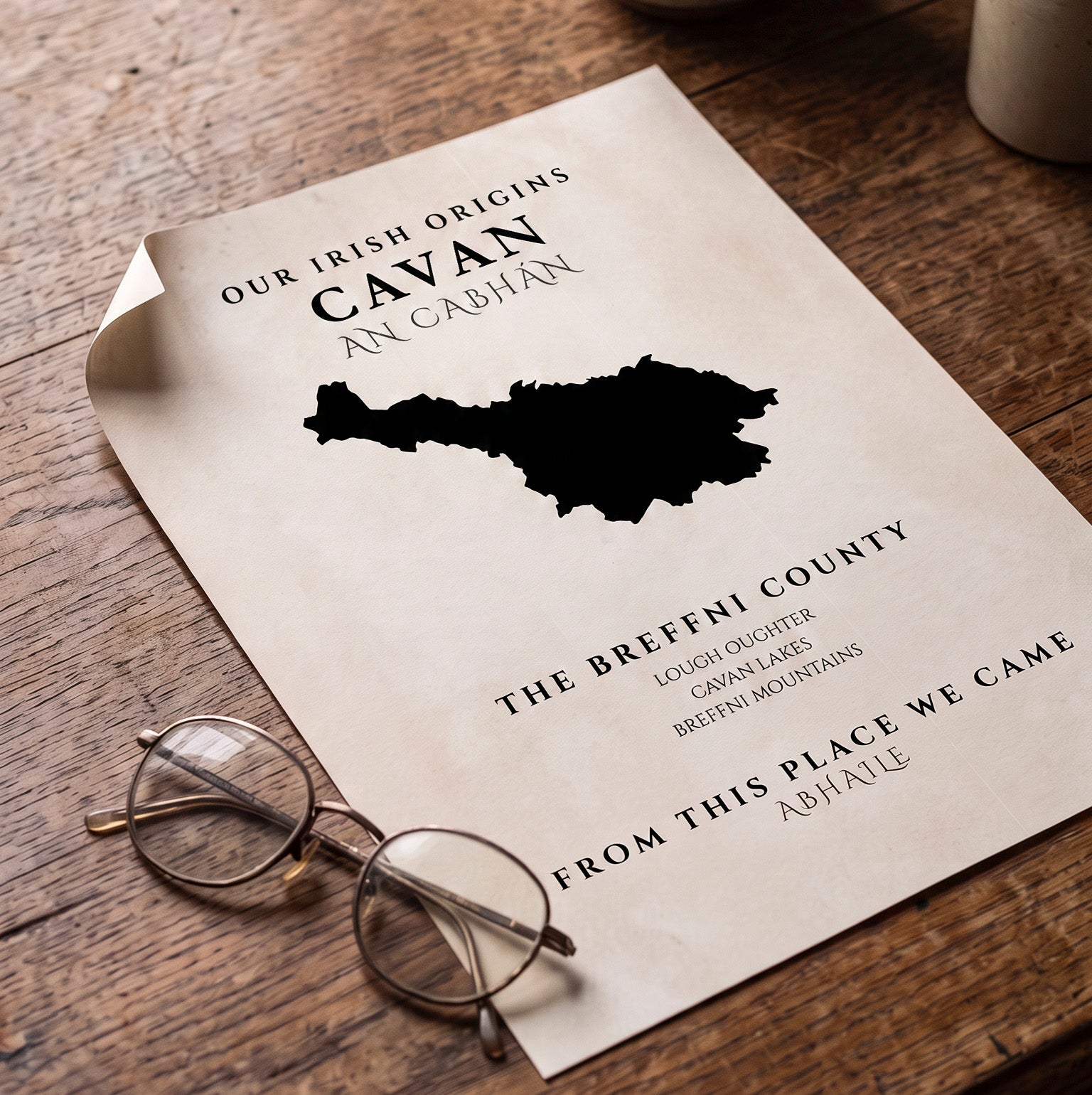 Cavan Original Print – The Breffni County | Framed or Unframed Irish Wall Art
