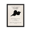 Clare Ireland Print (The Banner County) – Irish County Wall Art Poster
