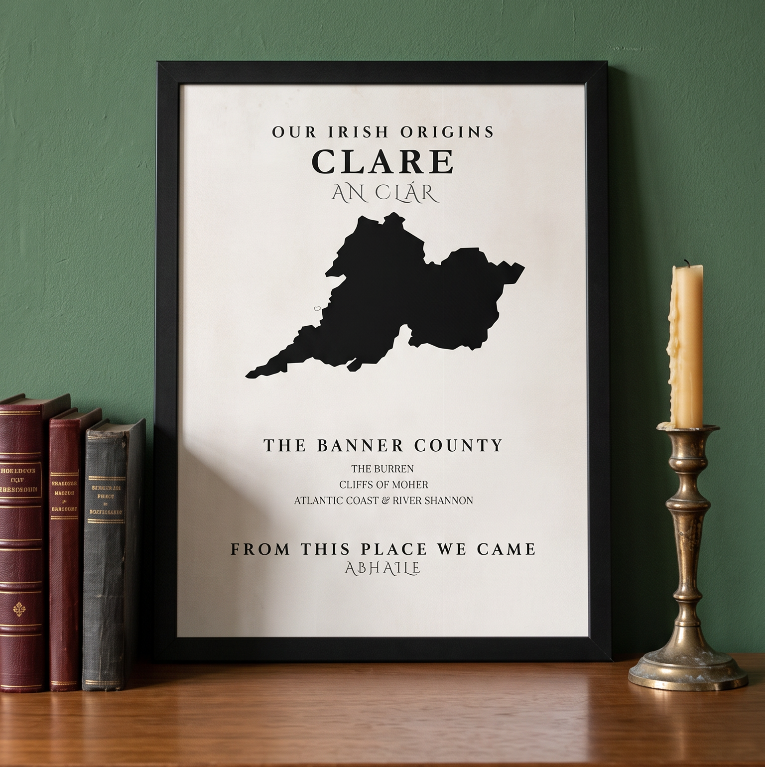 Clare Original Print – The Banner County | Framed or Unframed Irish Wall Art