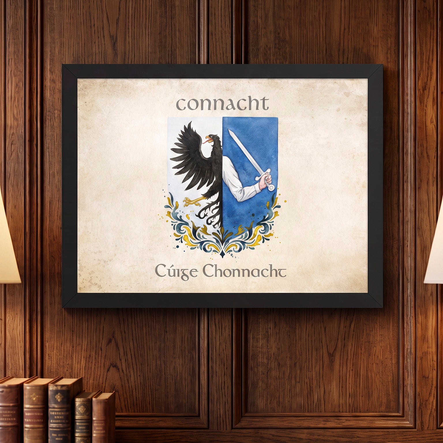 Provence of Connacht Crest - Framed Print