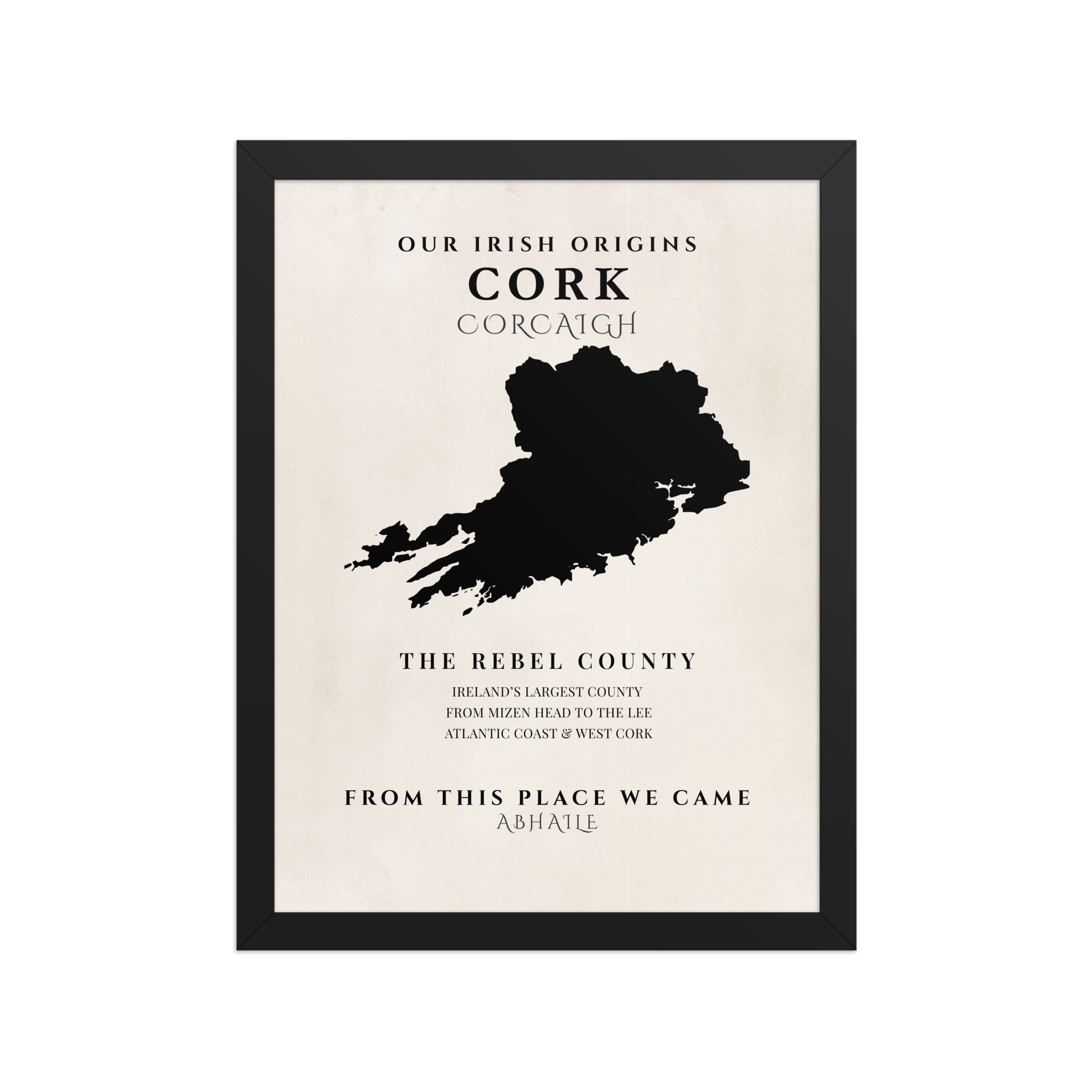 Cork Origins Print (The Rebel County) – Original