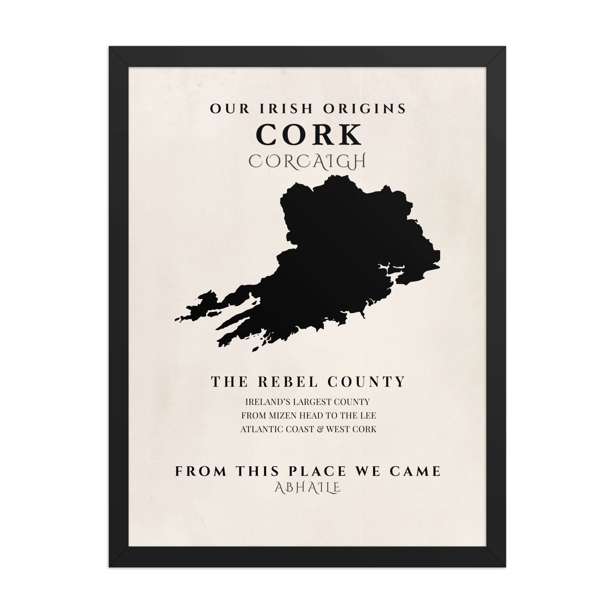 Cork Origins Print (The Rebel County) – Original