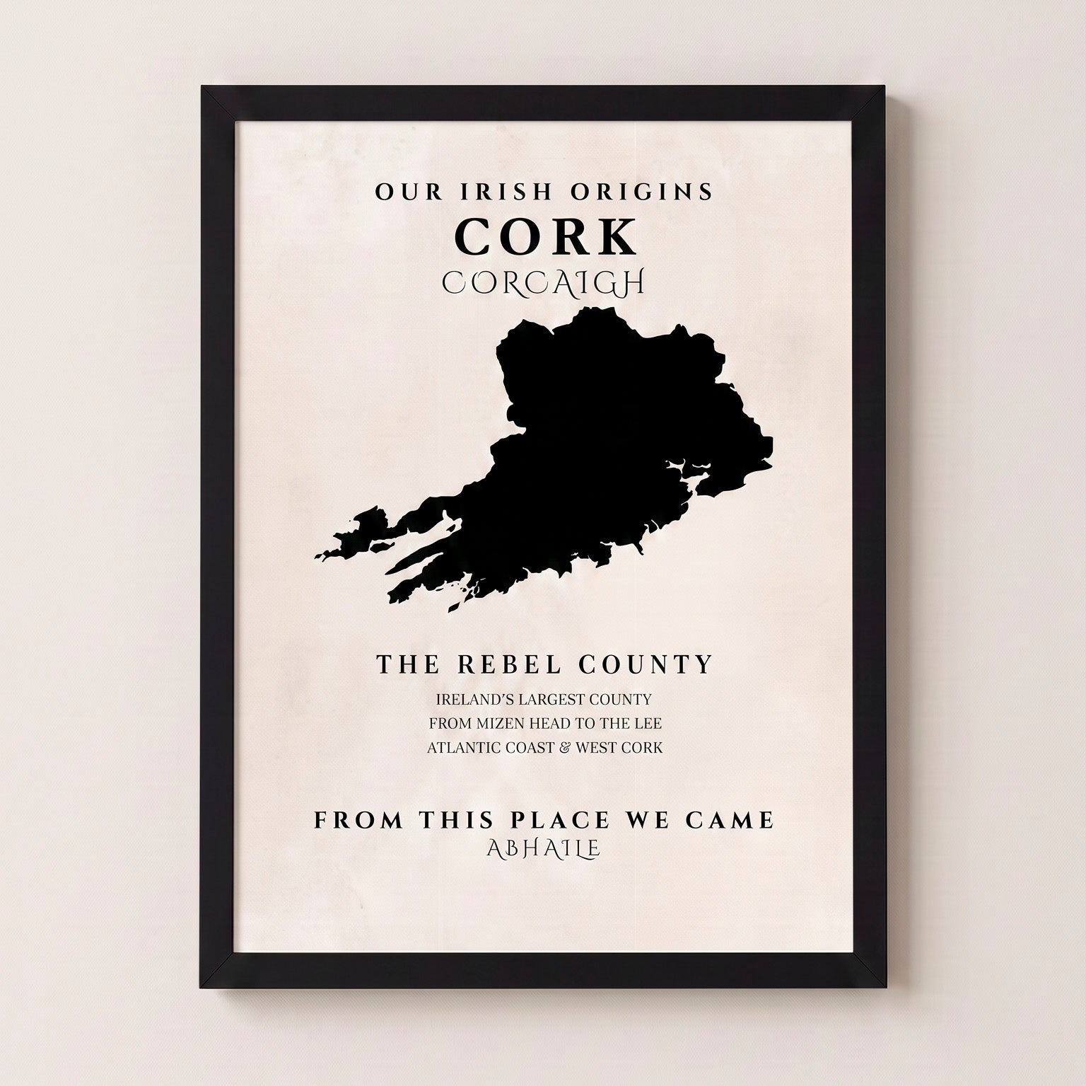 Cork Original Print – The Rebel County | Framed or Unframed Irish Wall Art