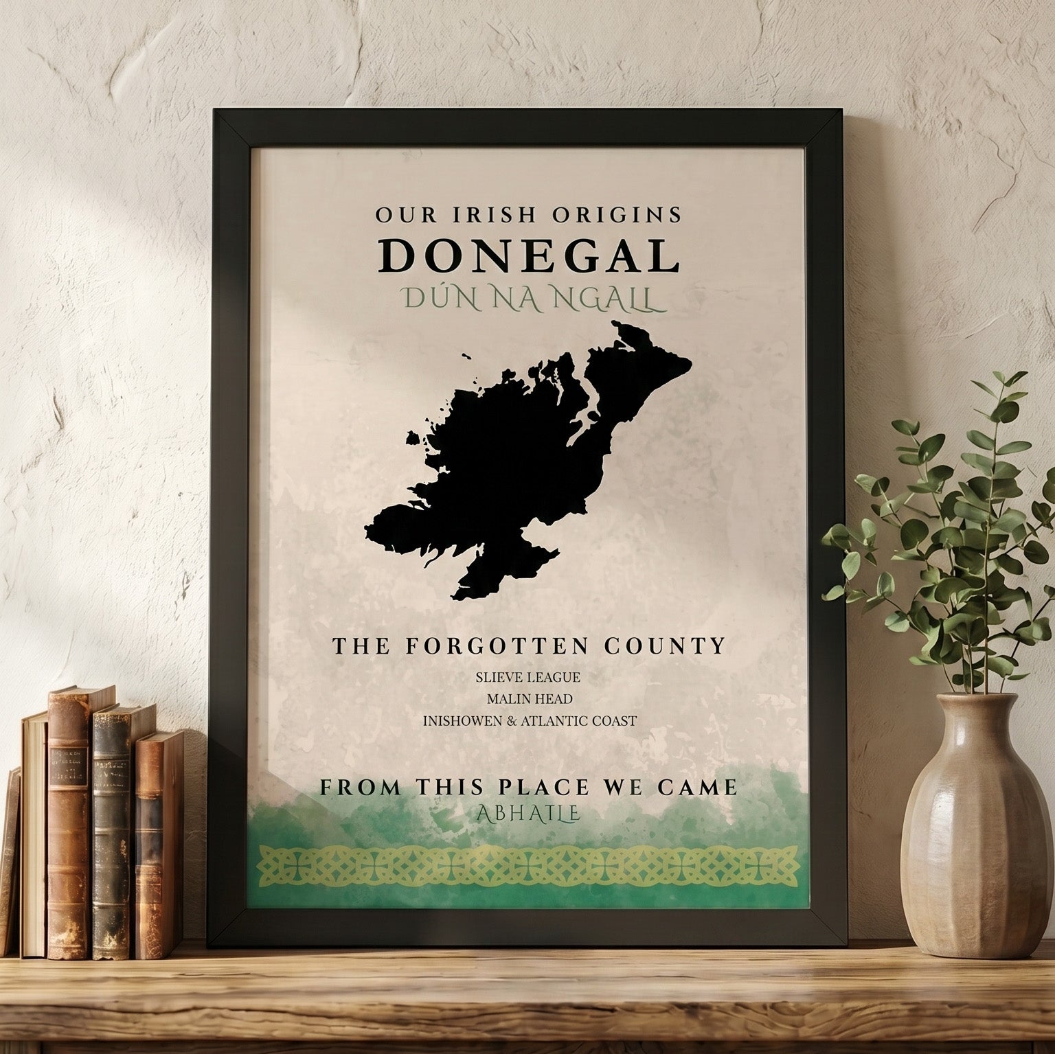 Donegal Origins Celtic Motif Print (The Forgotten County)