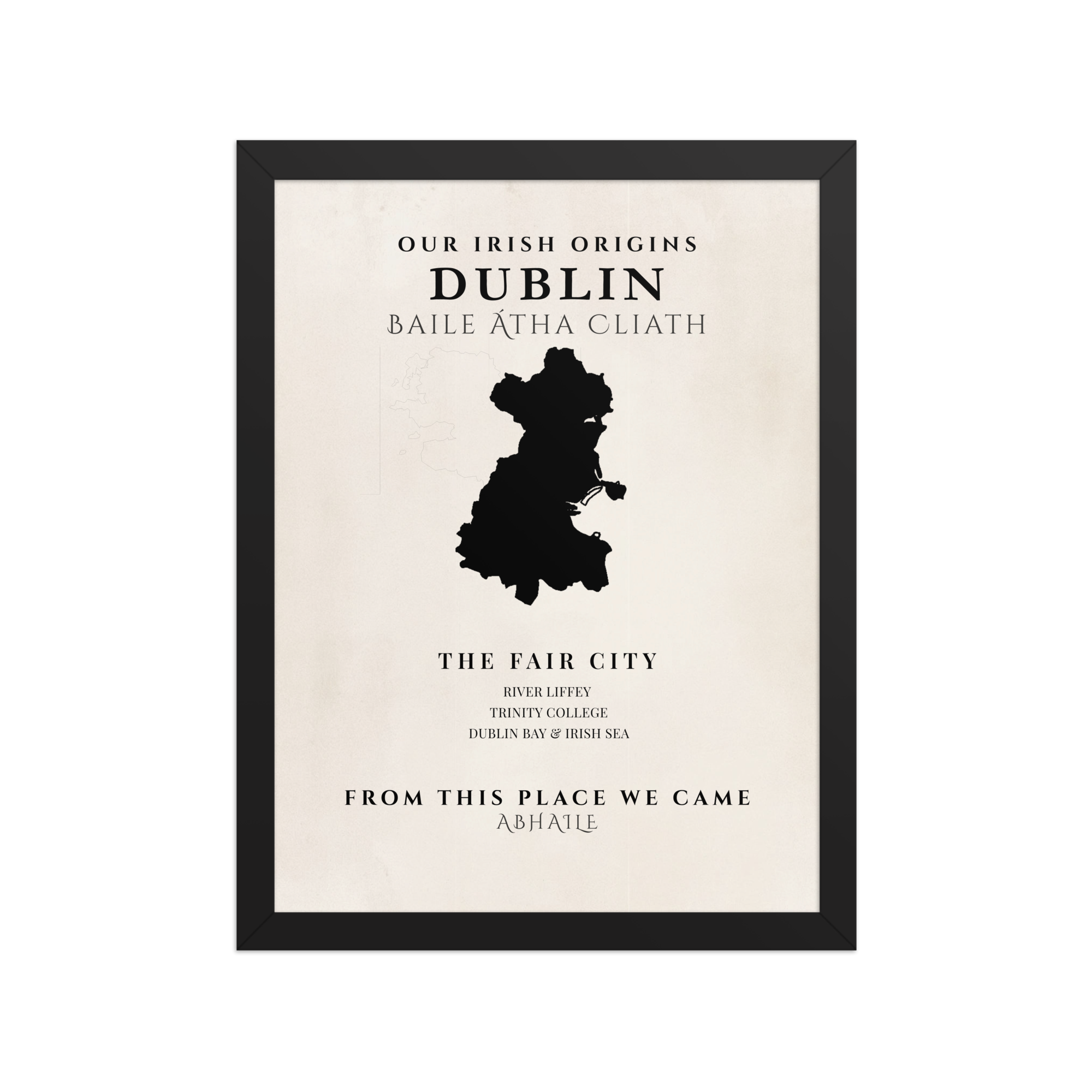 Dublin Origins Print (The Fair City) – Original