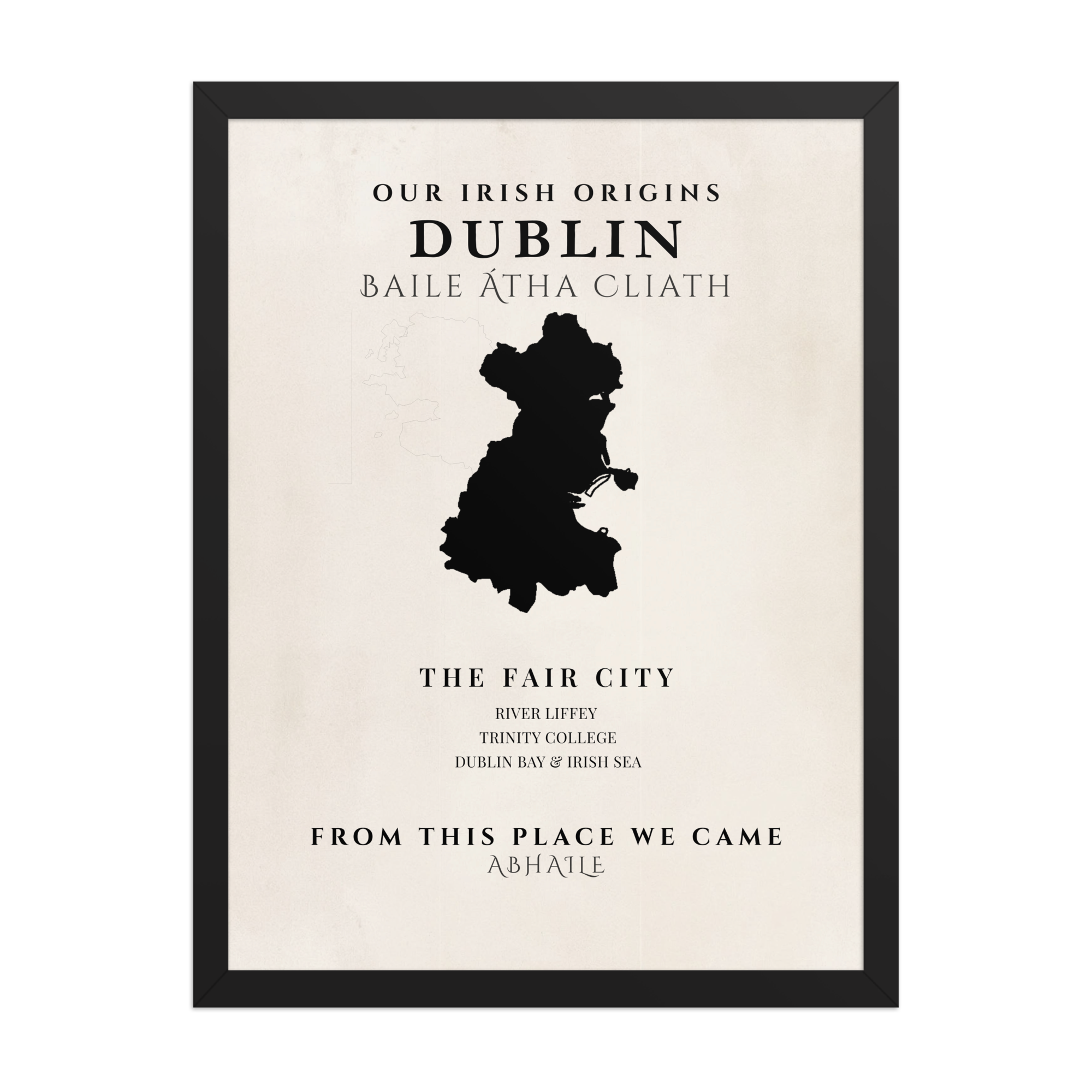 Dublin Origins Print (The Fair City) – Original