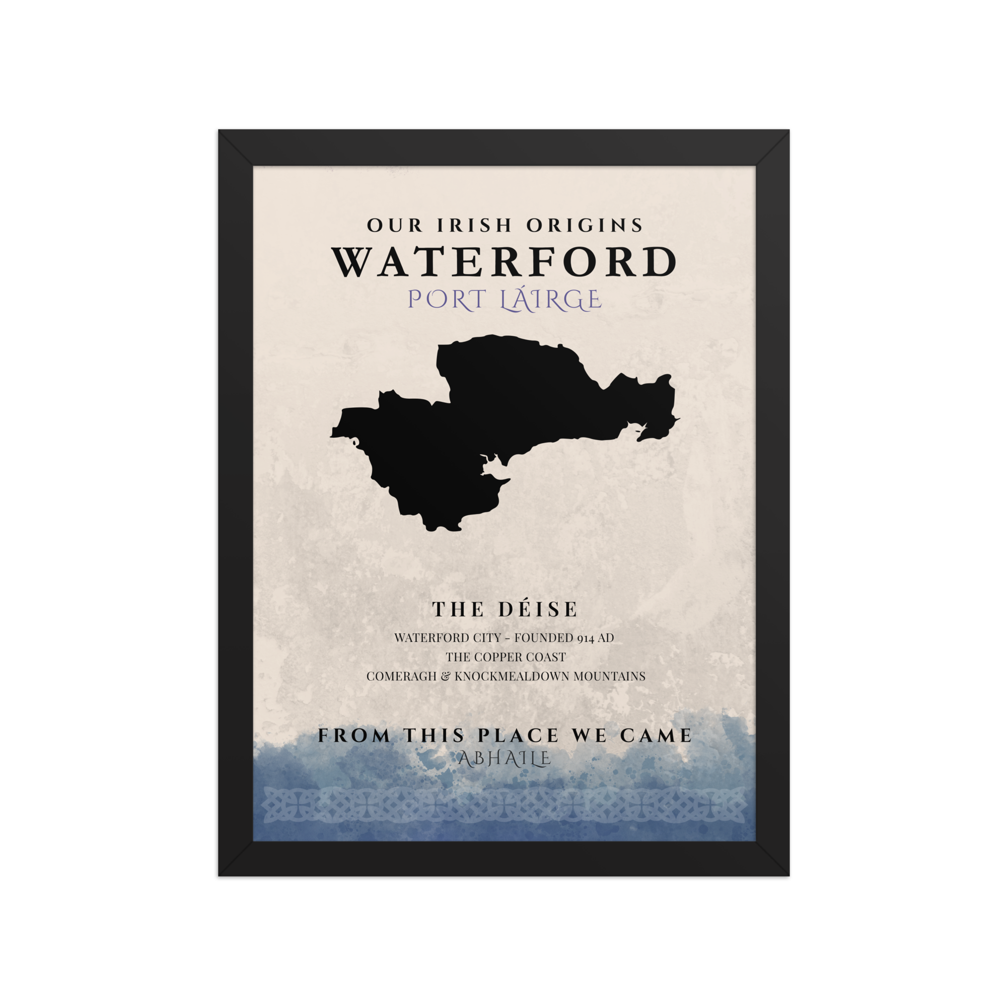 Waterford Origins Print (The Déise)— County Colors Edition I