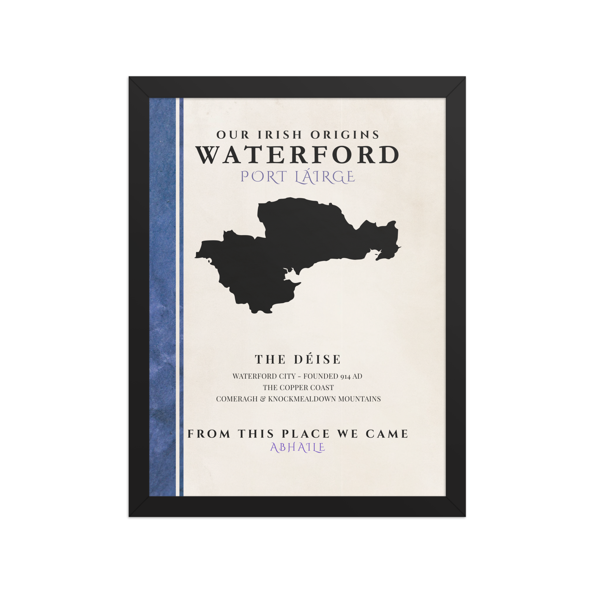 Waterford Origins Print (The Déise) — County Colors Edition II