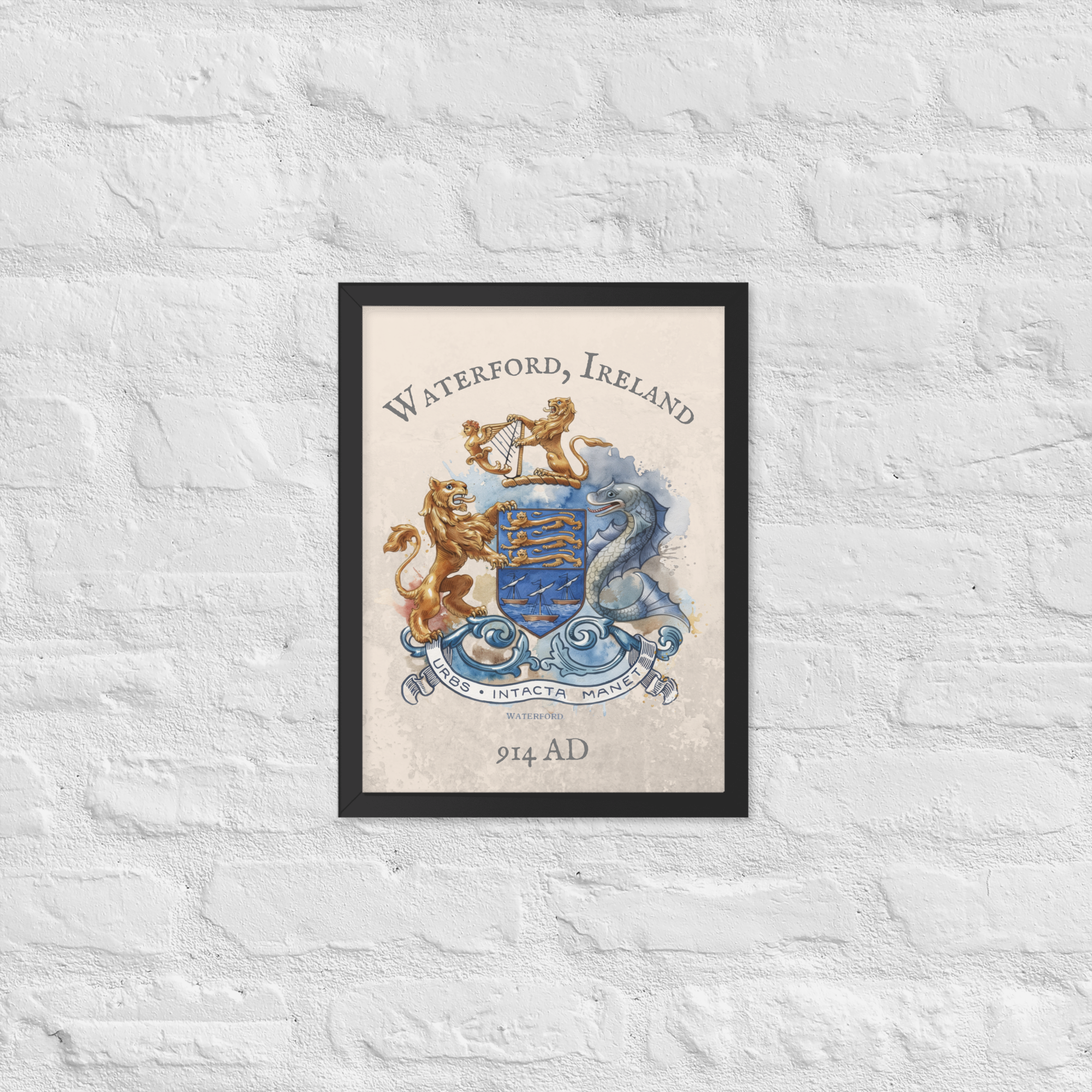Waterford Ireland Crest Print