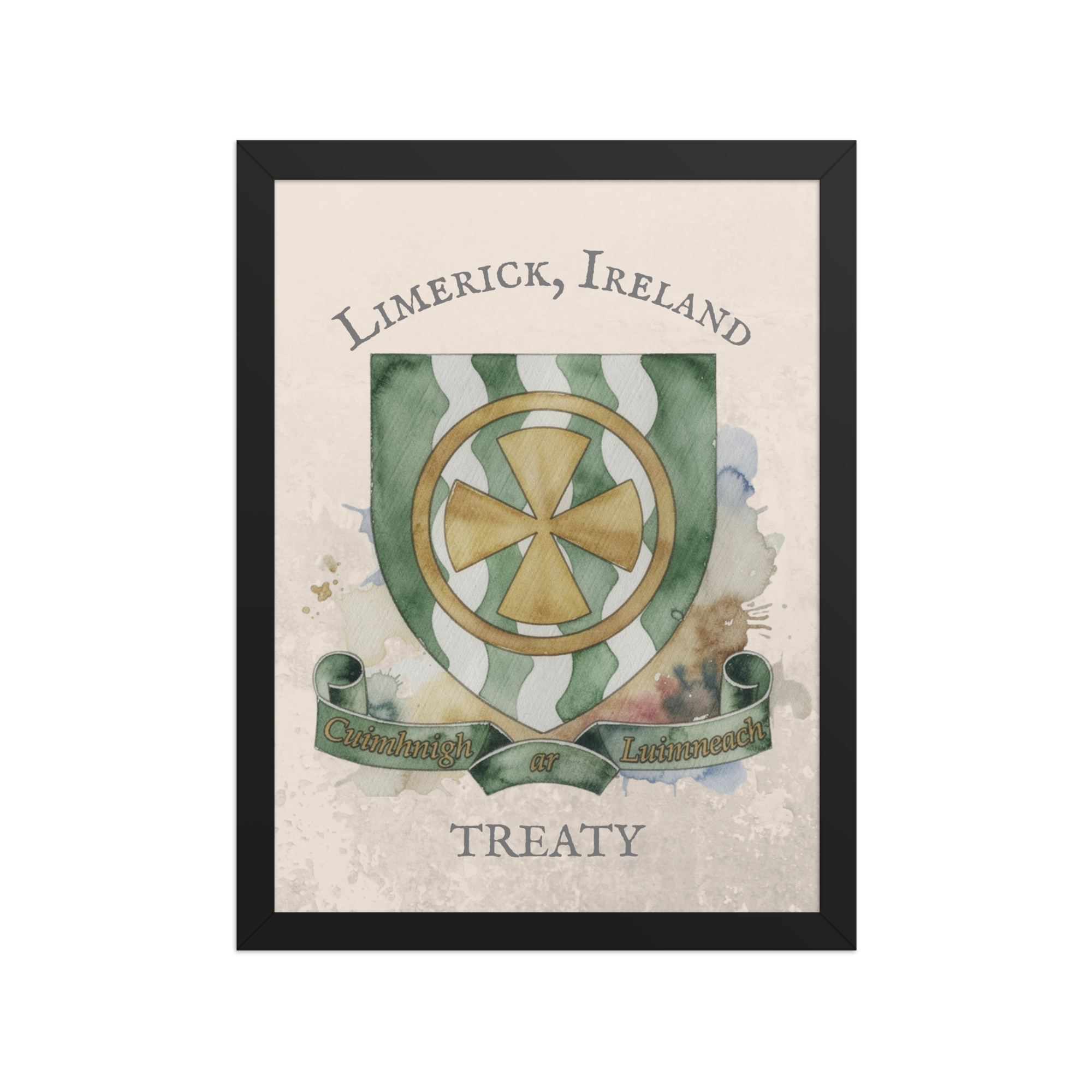 Limerick Ireland Crest Print