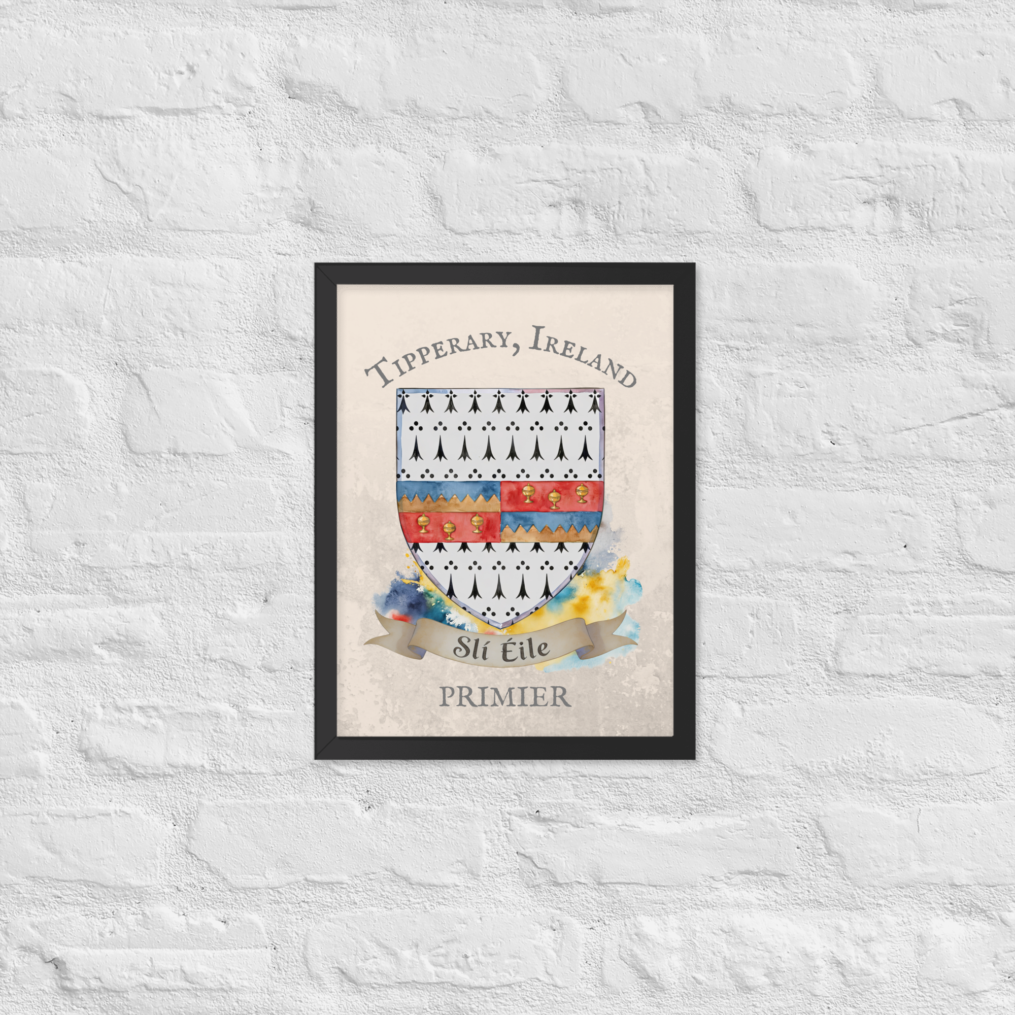 Tipperary Ireland Crest Print