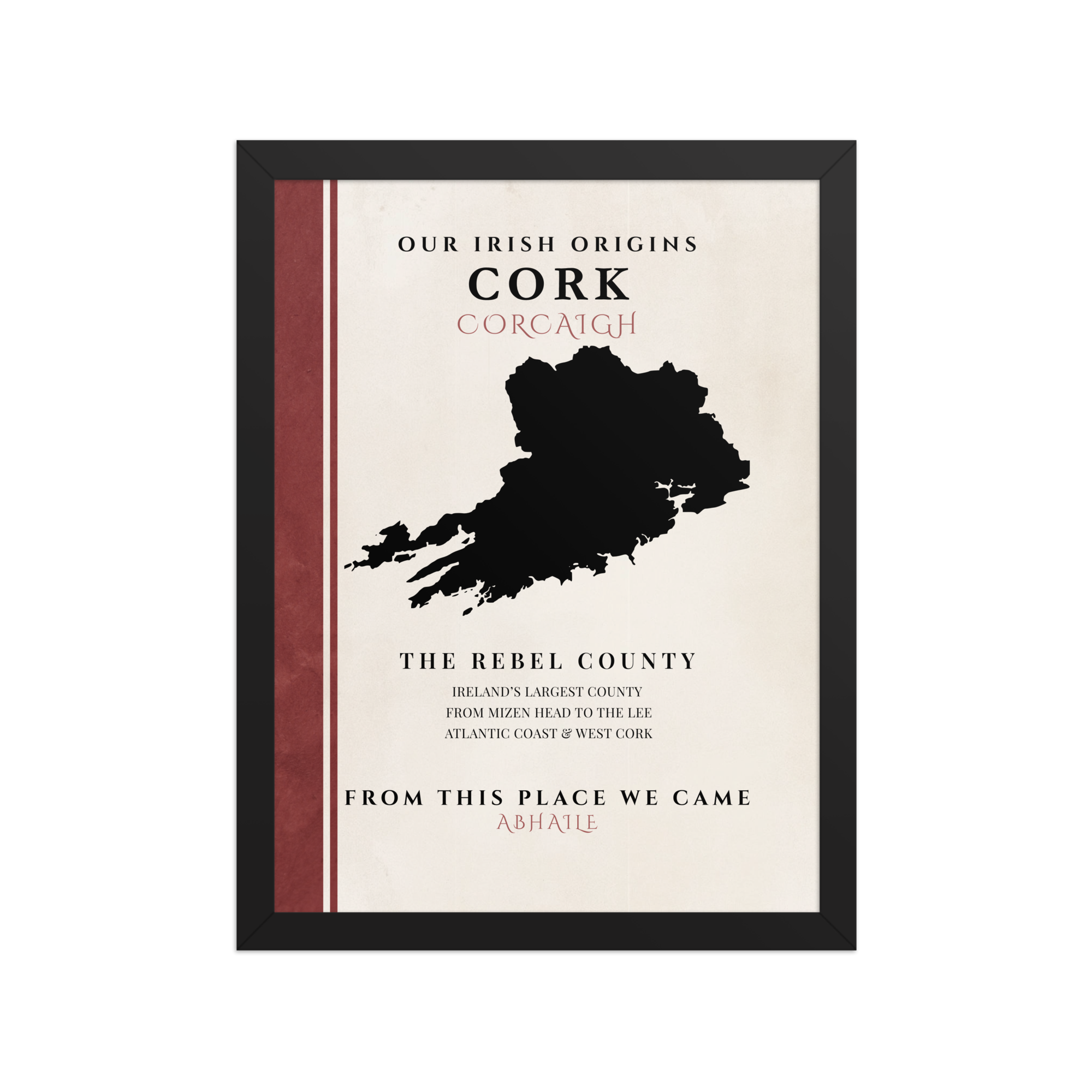 Cork Origins Print (The Rebels) — County Colors Edition II