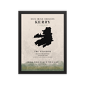 Framed Kerry Origins Print (The Kingdom) — County Colors Edition I