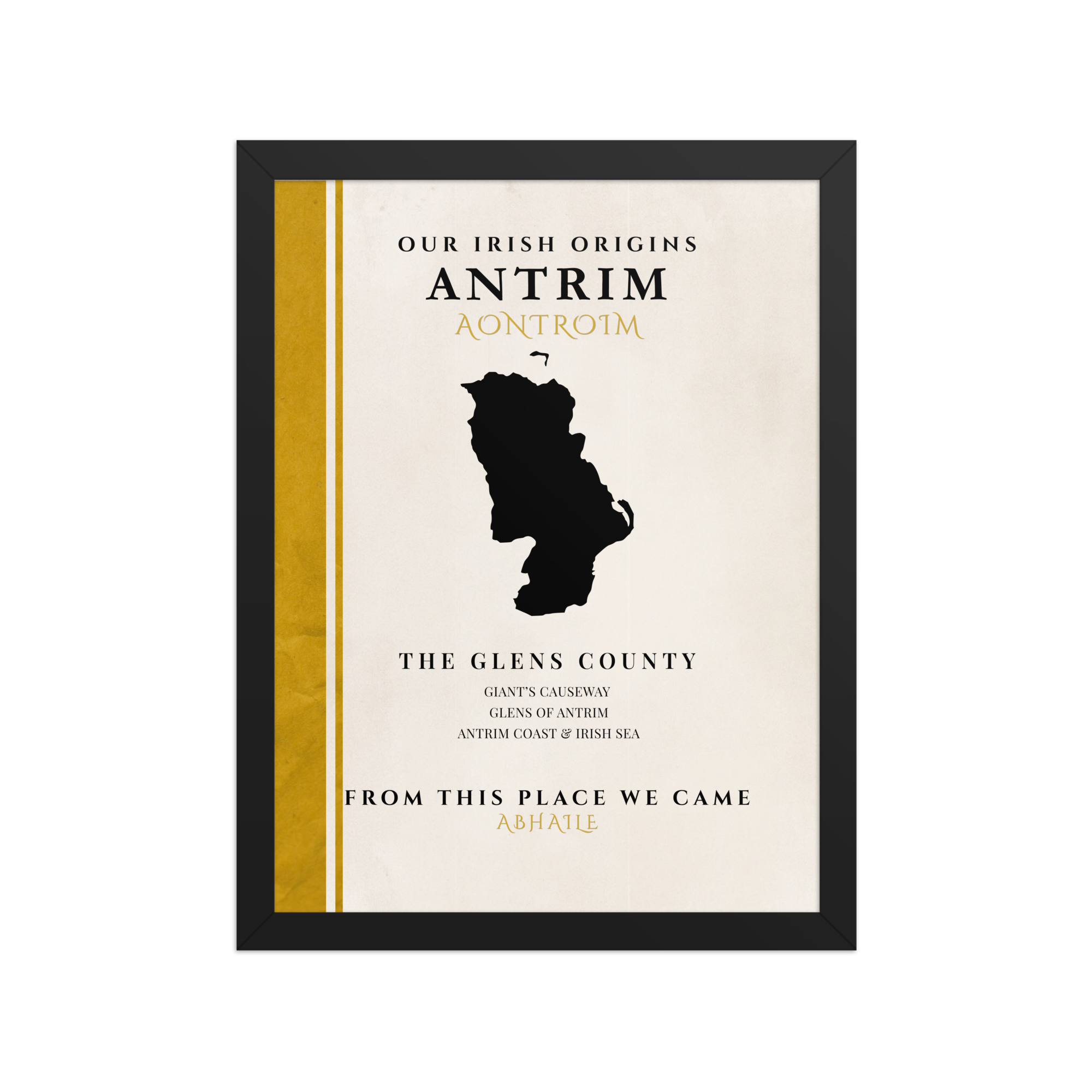 Antrim Origins Print (The Glens County) — County Colors Edition II