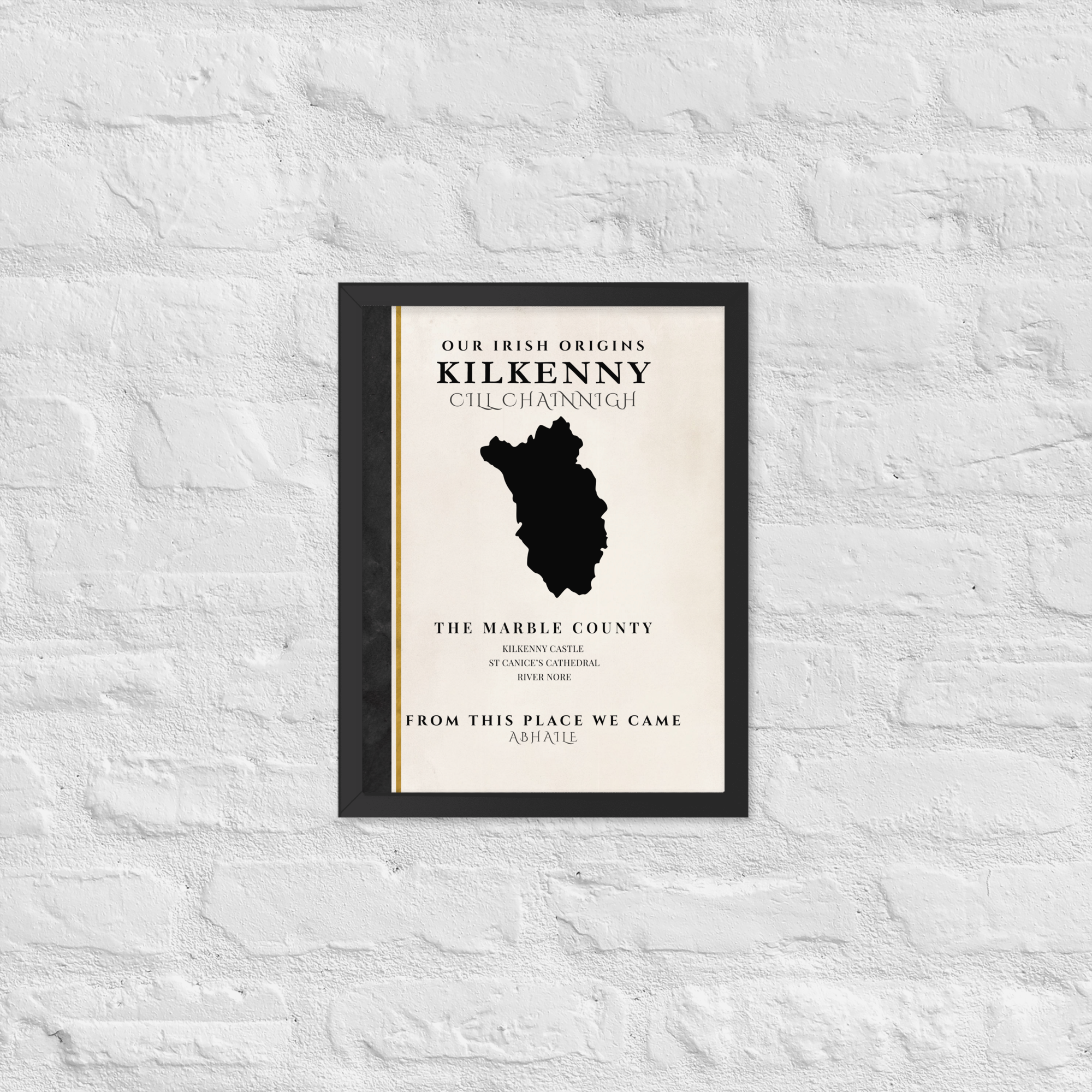 Kilkenny Origins Print (The Marble County) — County Colors Edition II