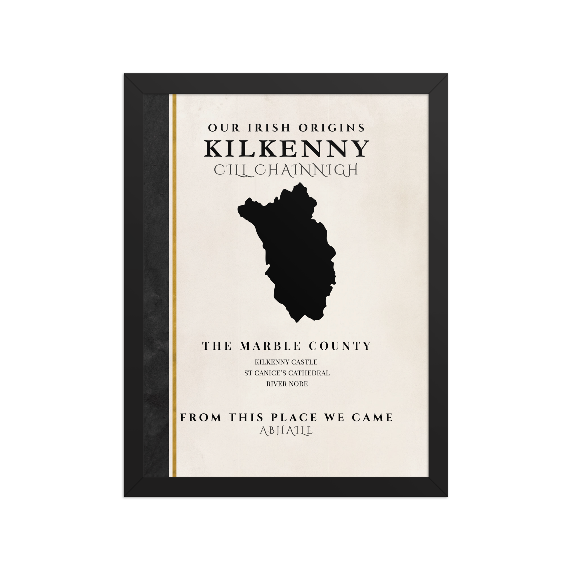 Kilkenny Origins Print (The Marble County) — County Colors Edition II