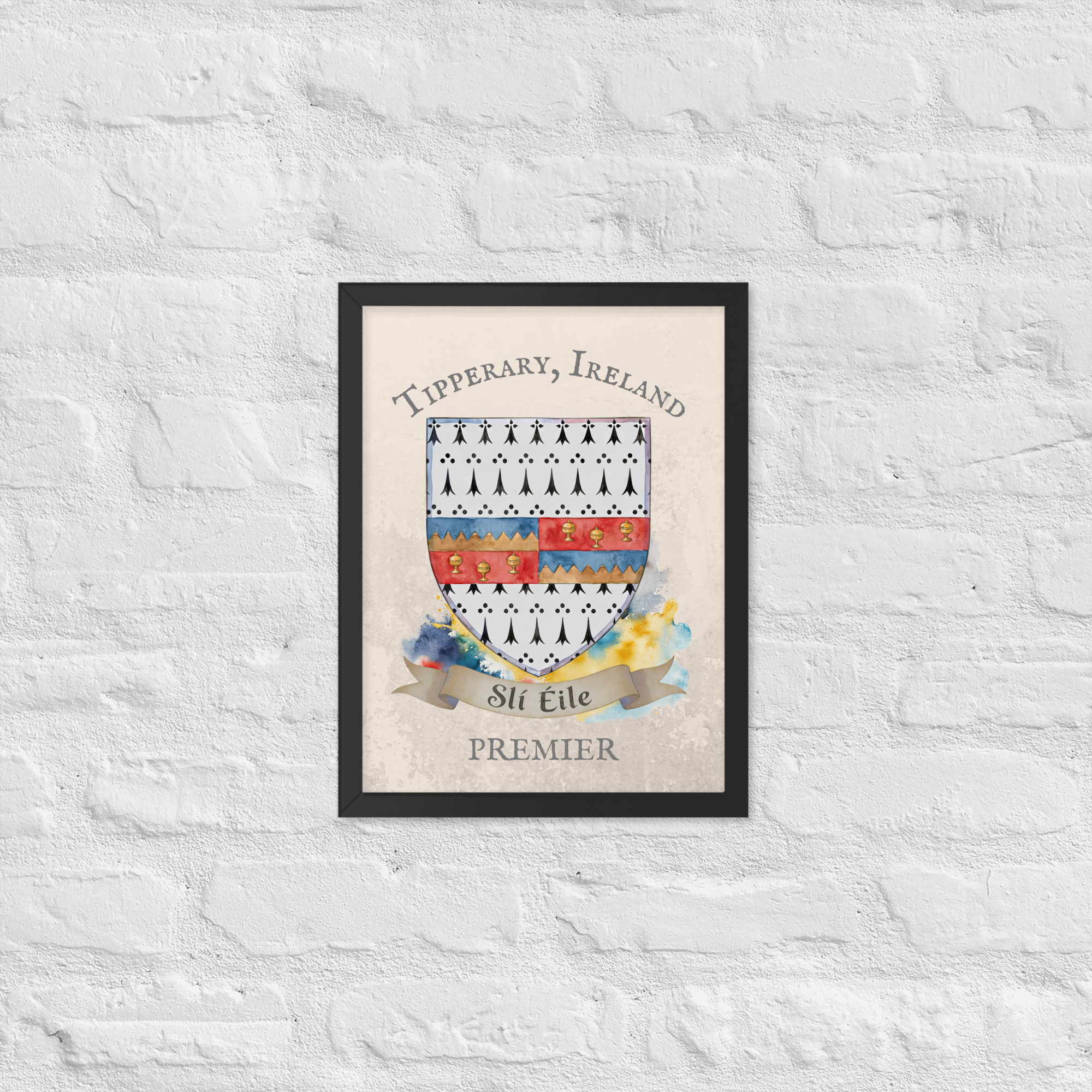 Tipperary Ireland Crest Print