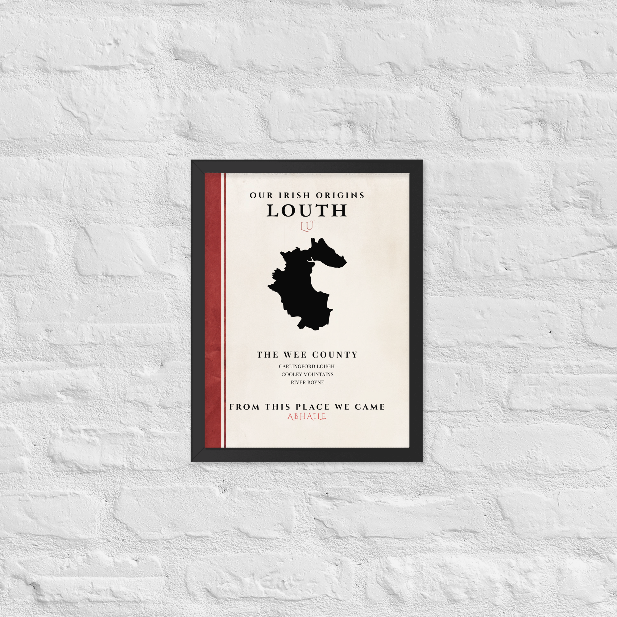 Louth Origins Print (The Wee County) — County Colors Edition II