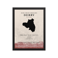 Derry Origins Print (The Oak Leaf County) — County Colors Edition I