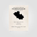 Fermanagh Ireland Print (The Lake County) – Irish County Wall Art Poster