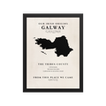 Galway Ireland Print (County of the Tribes) – Irish County Wall Art Poster