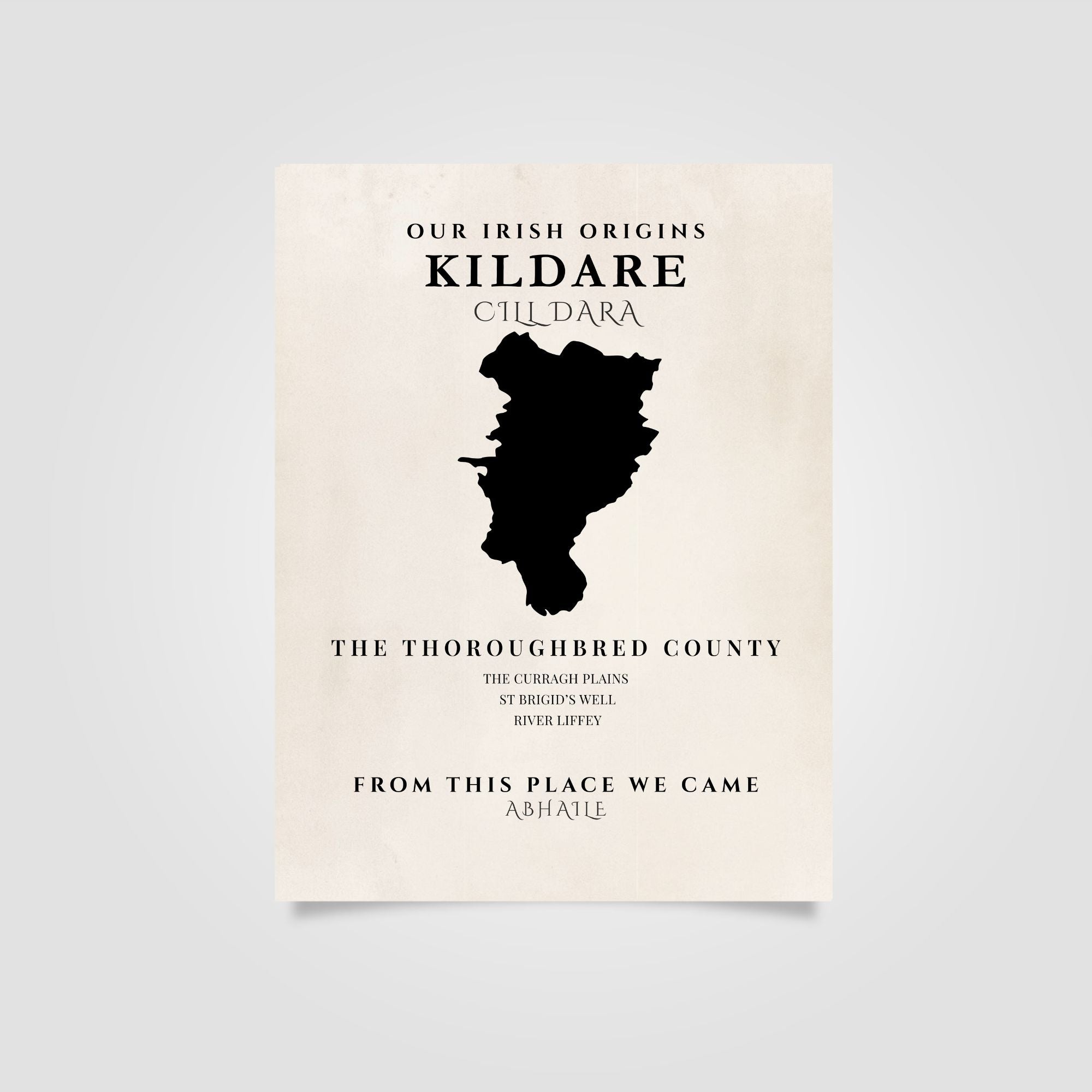 Kildare Ireland Print (The Thoroughbred County) – Irish County Wall Art Poster